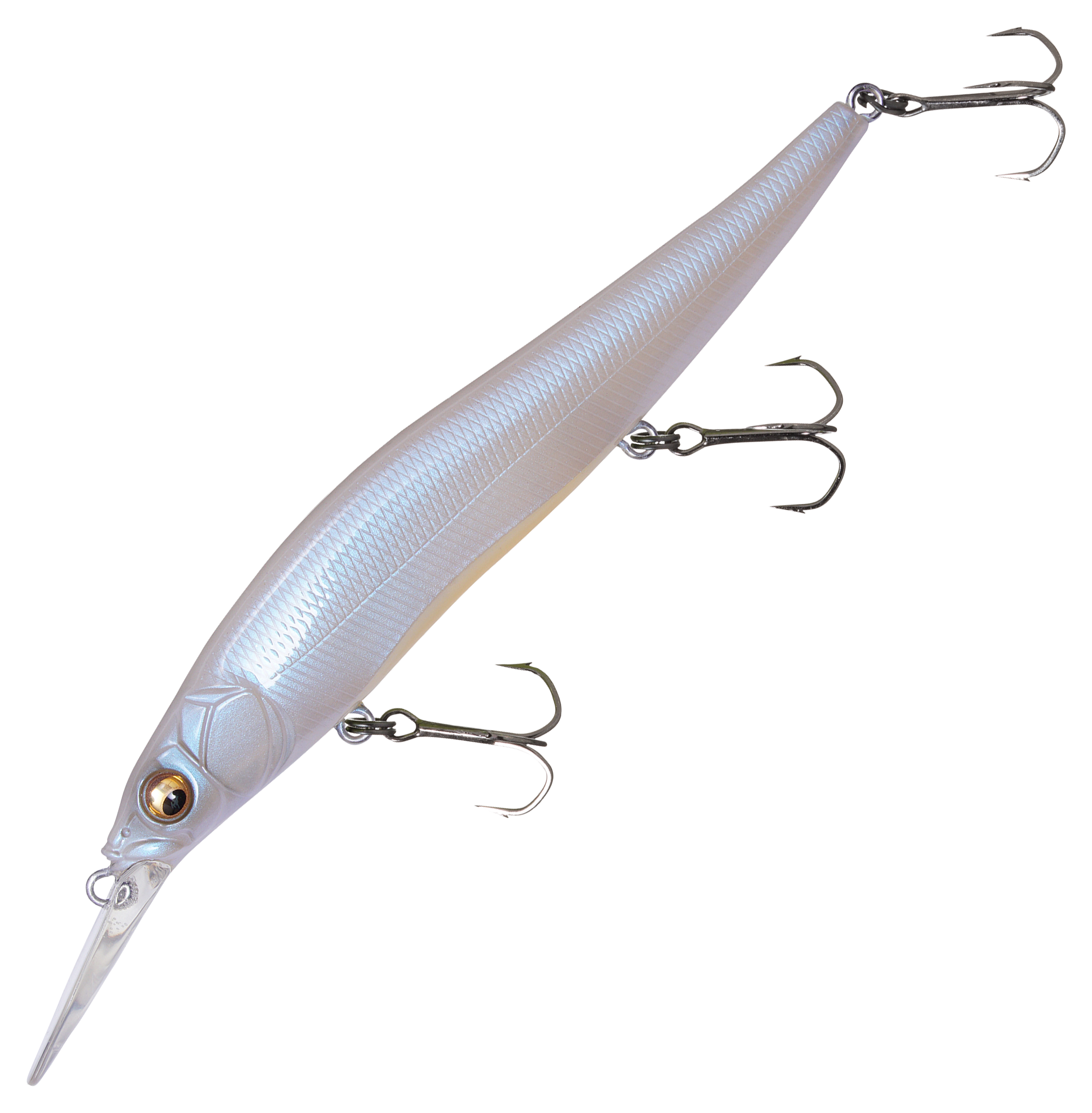 Image of Megabass Vision ONETEN +1 Jr. - 3-7/8″ - French Pearl Orange Belly