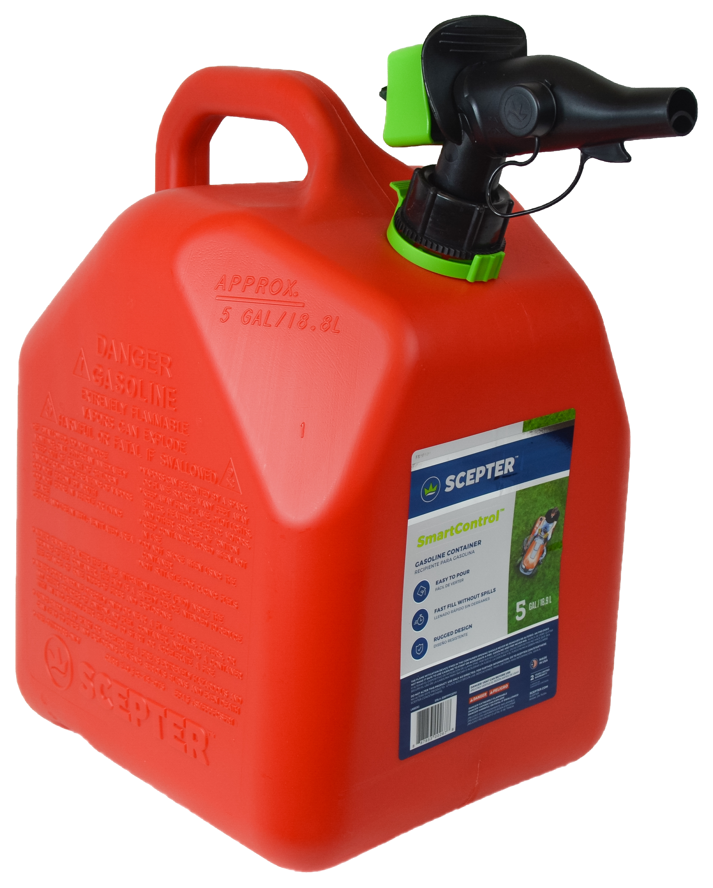 Scepter SmartControl Gasoline Container - FR1G501 - 5 Gallon