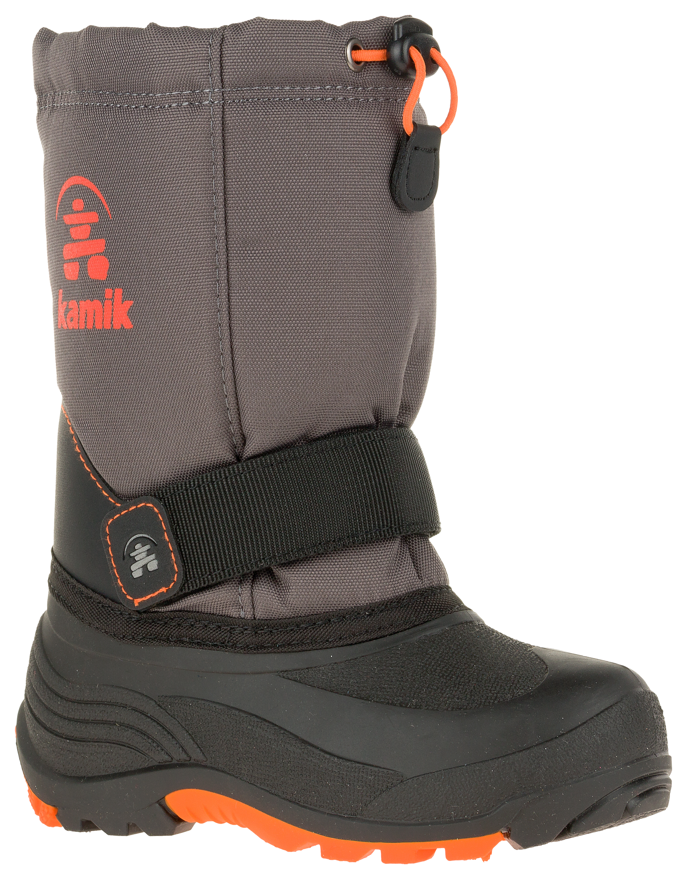 Kamik Rocket Pac Boots for Kids - Charcoal/Flame - 7 Kids