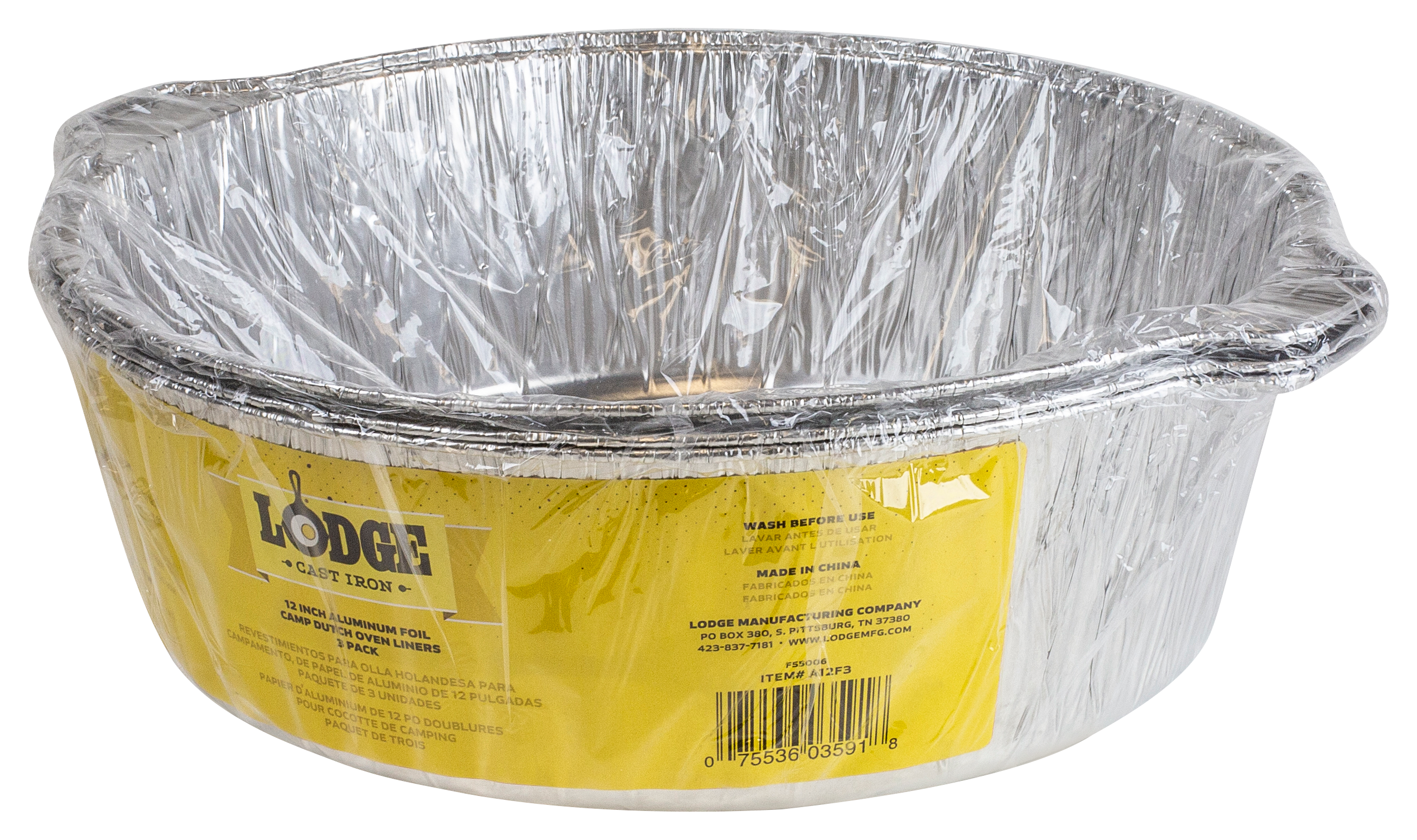 Image of Lodge Aluminum Foil Camp Dutch Oven Liners 3-Pack - 12'