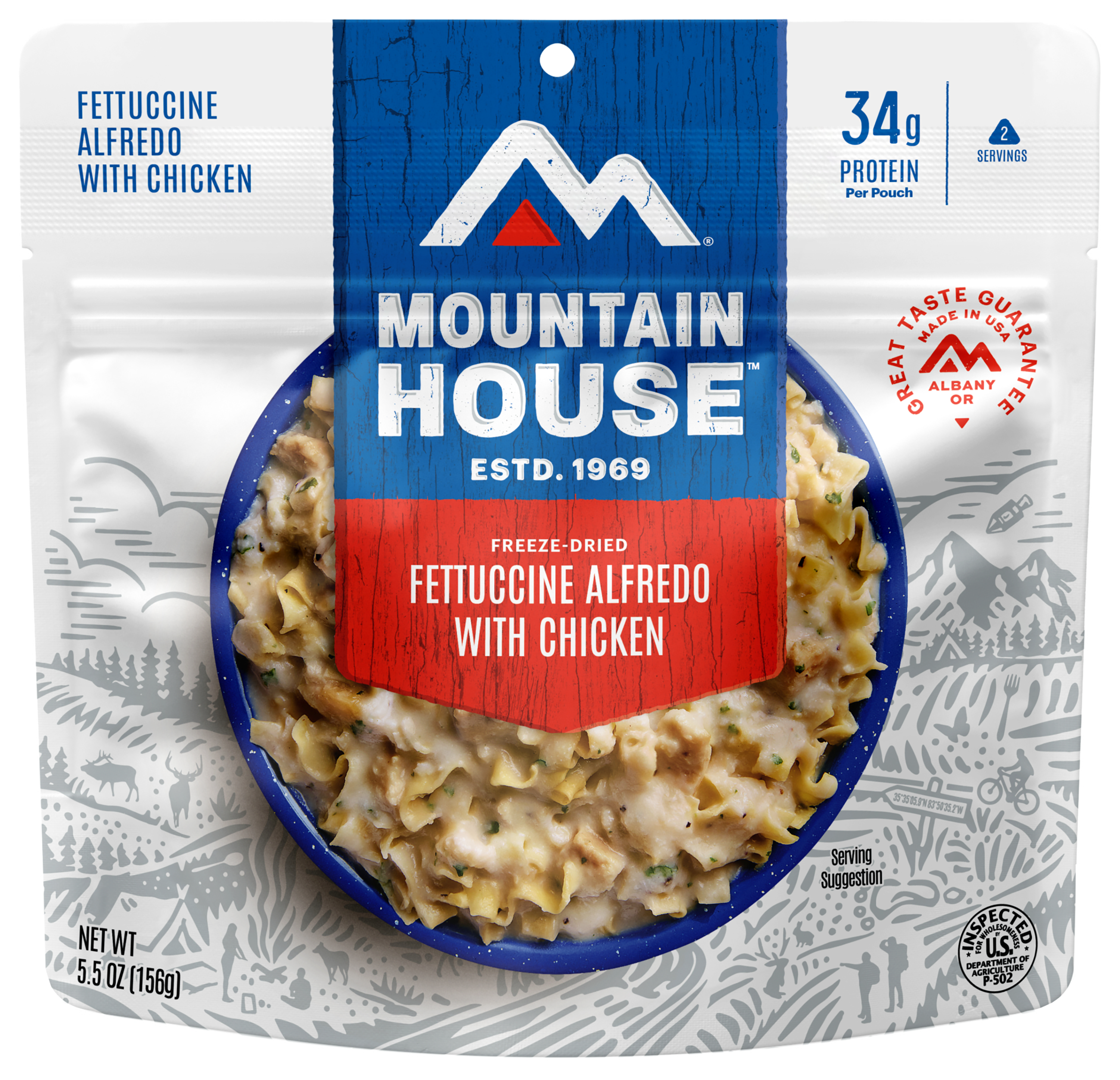 Mountain House Fettuccine Alfredo with Chicken Pouch