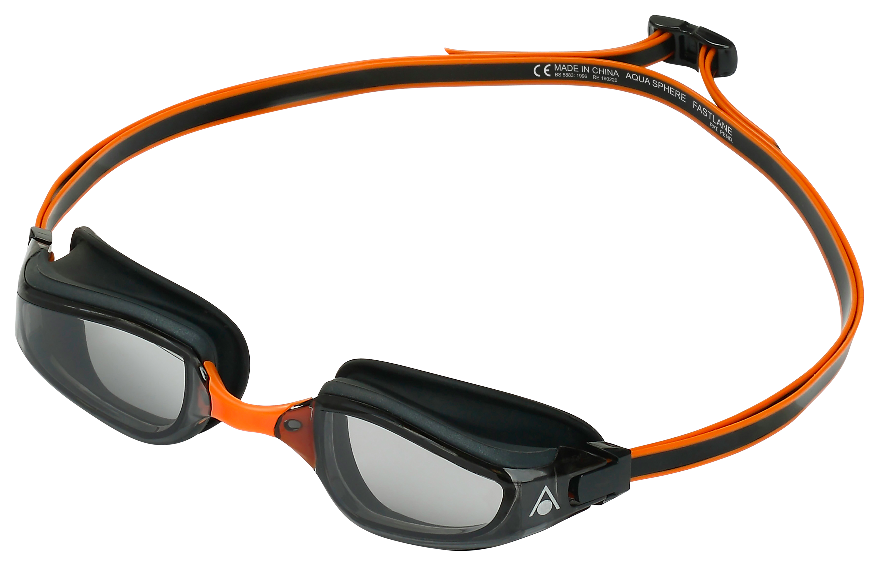 AquaSphere Fastlane Swimming Goggles - Smoke/Gray