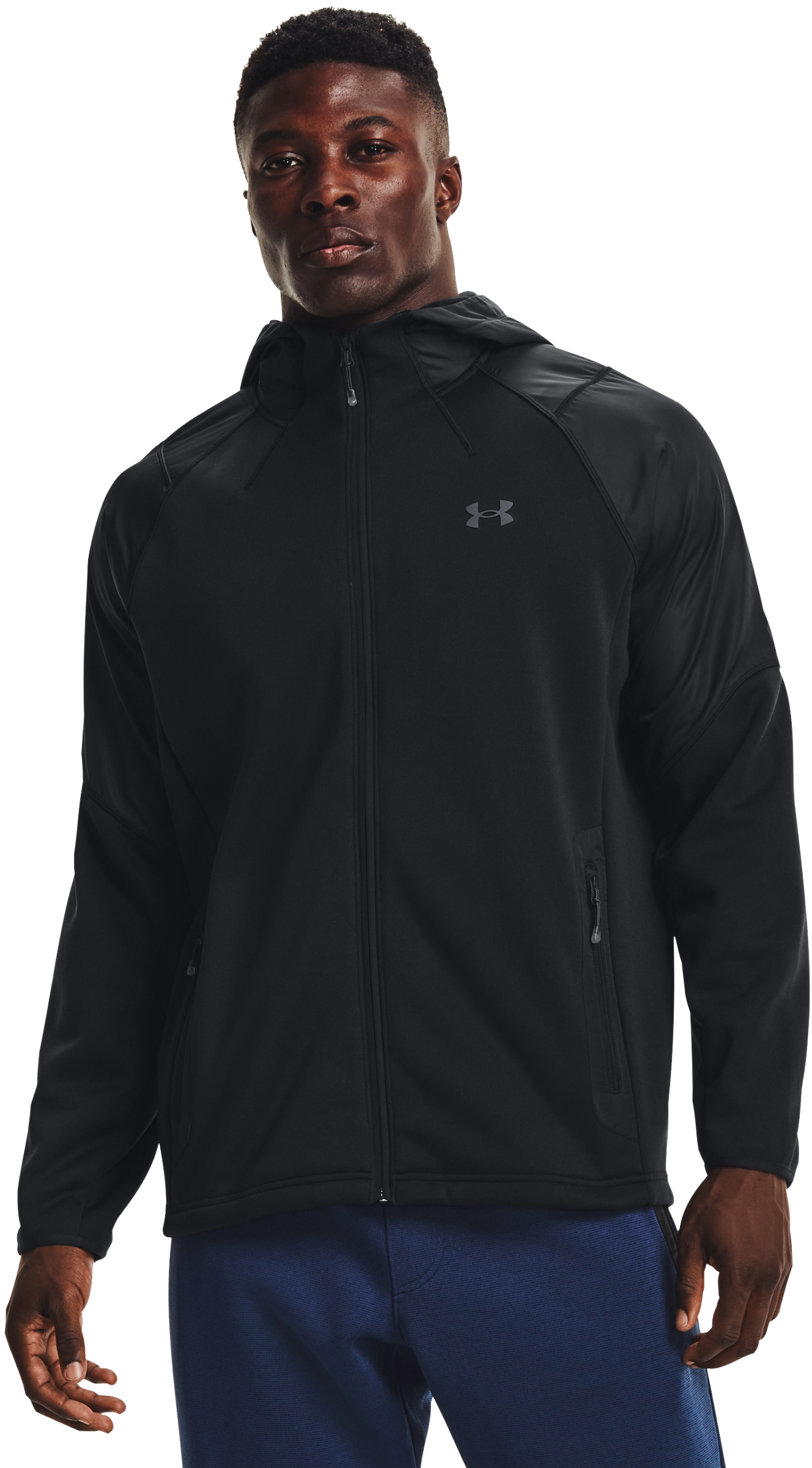 Under Armour Essential Swacket for Men - Black/Pitch Gray - M product image