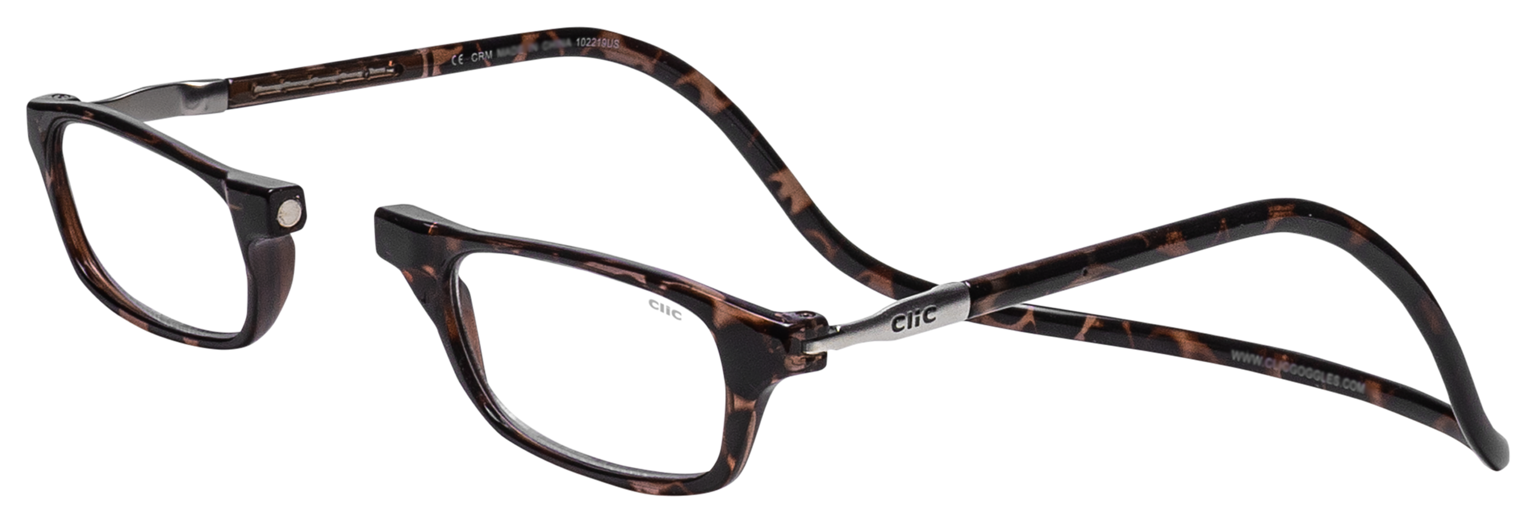 CliC Reader Original Reading Glasses with Neck Band - 2.00