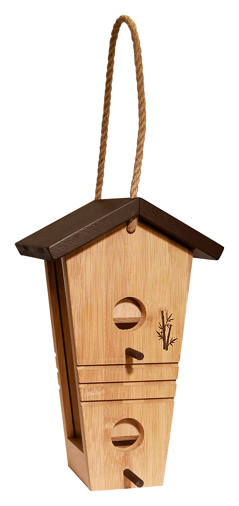 Woodlink Going Green Ultimate Renewable Bamboo Tall Hopper Bird Feeder