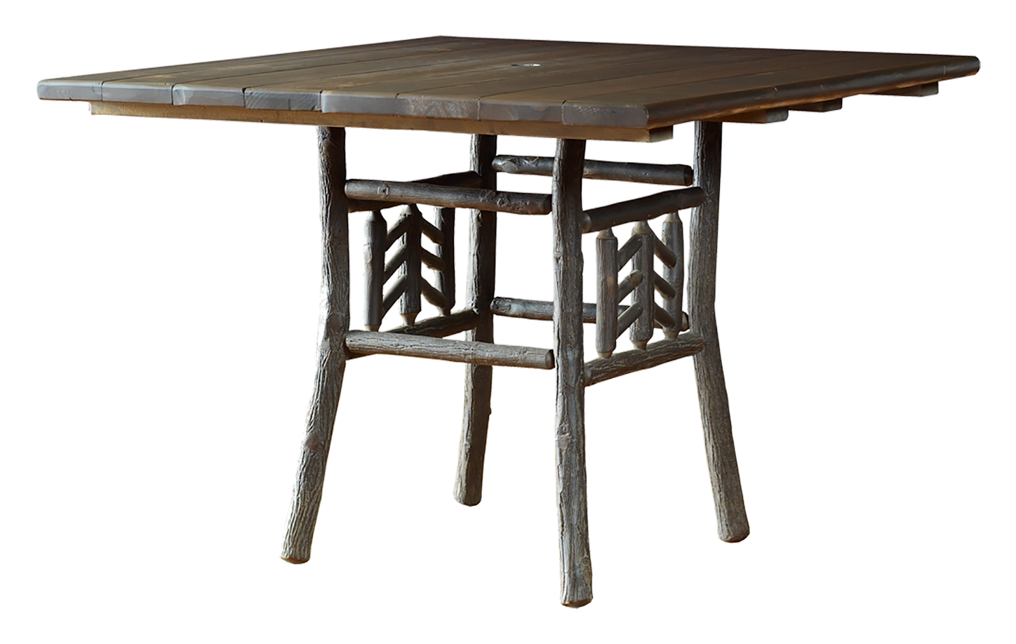 Image of Old Hickory Furniture Smoky Mountain Furniture Collection Square Dining Table - 36″W x 36″D x 30″H