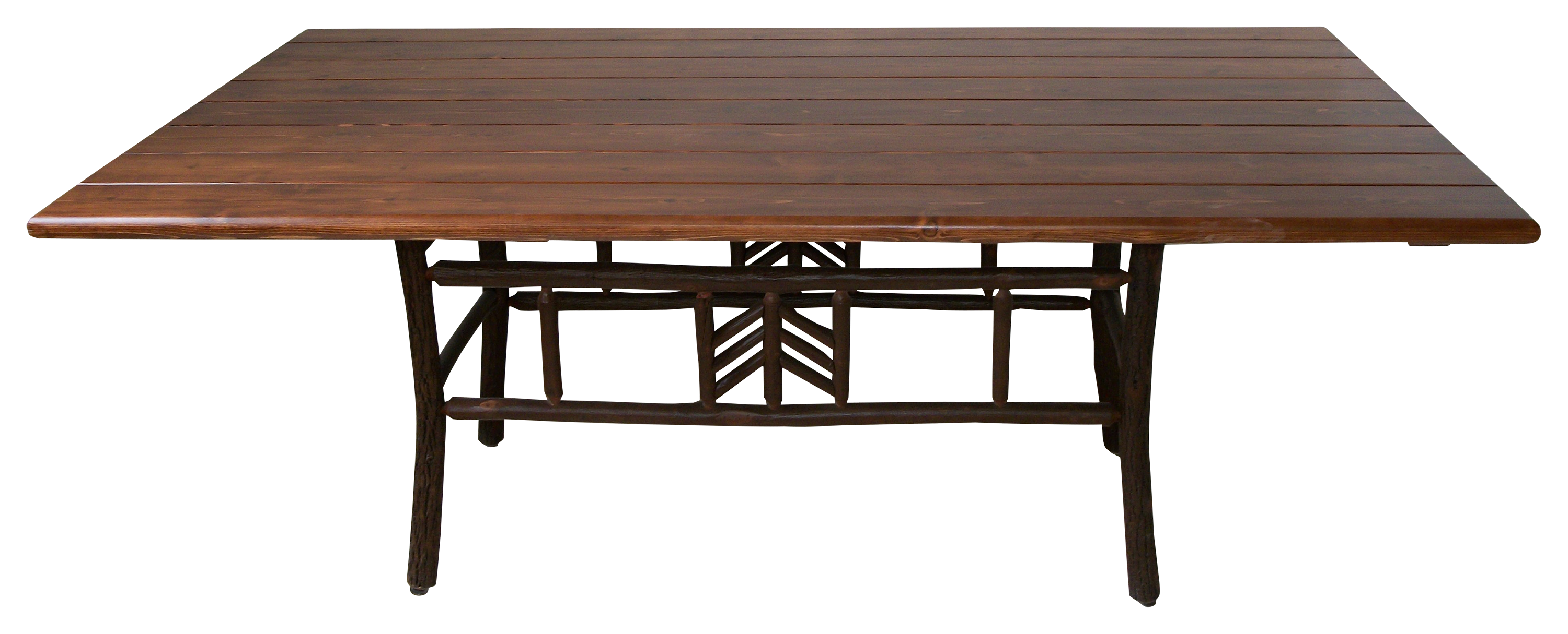 Image of Old Hickory Furniture Smoky Mountain Furniture Collection Rectangular Dining Table - 69″W x 36″D x 30″H