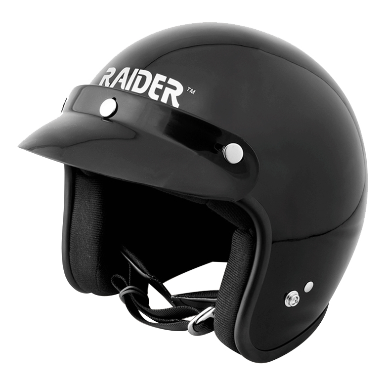 Raider Journey Open Face ATV Helmet - Black - 2XL