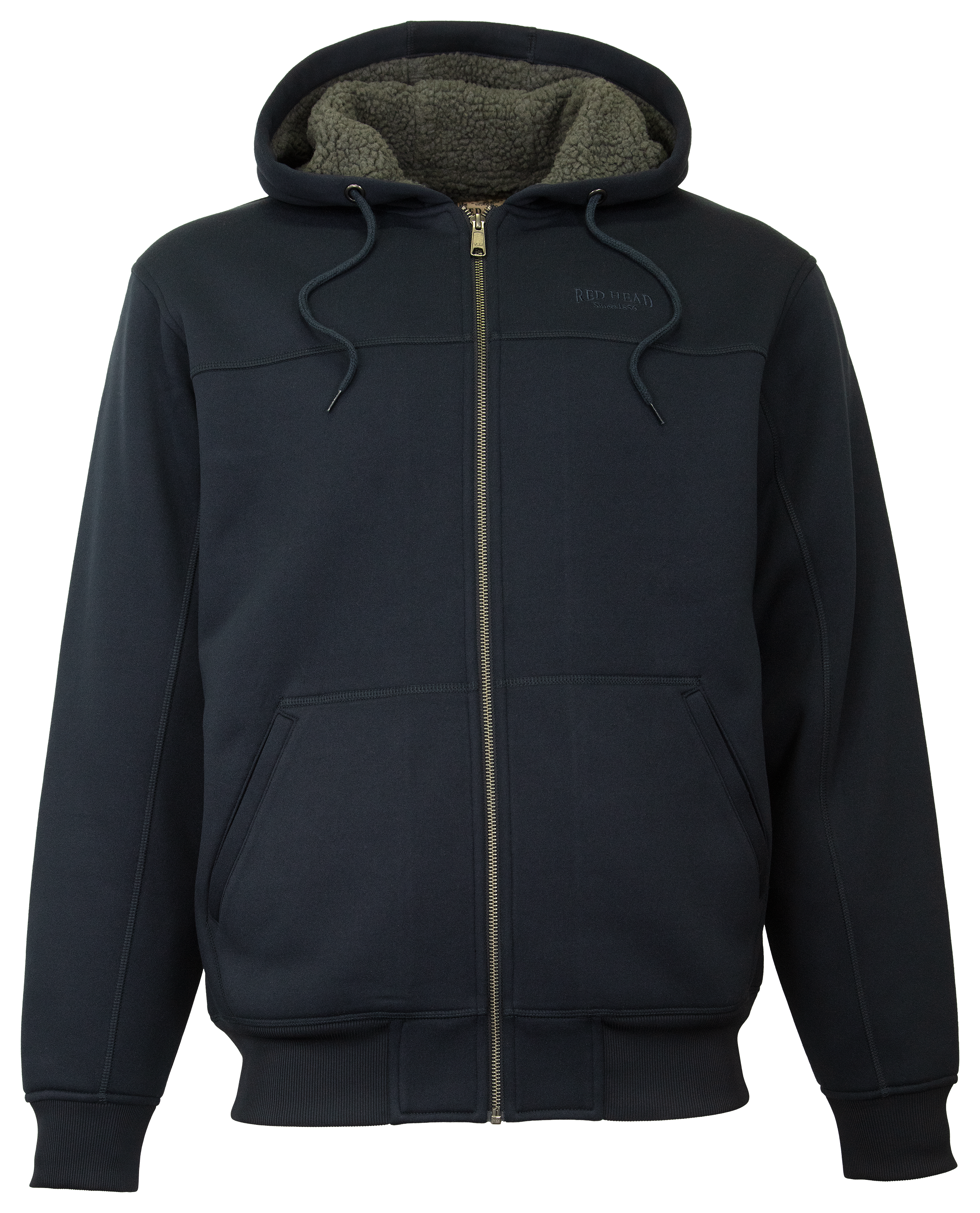 Image of RedHead Sherpa-Lined Full-Zip Jacket for Men - Navy - XL