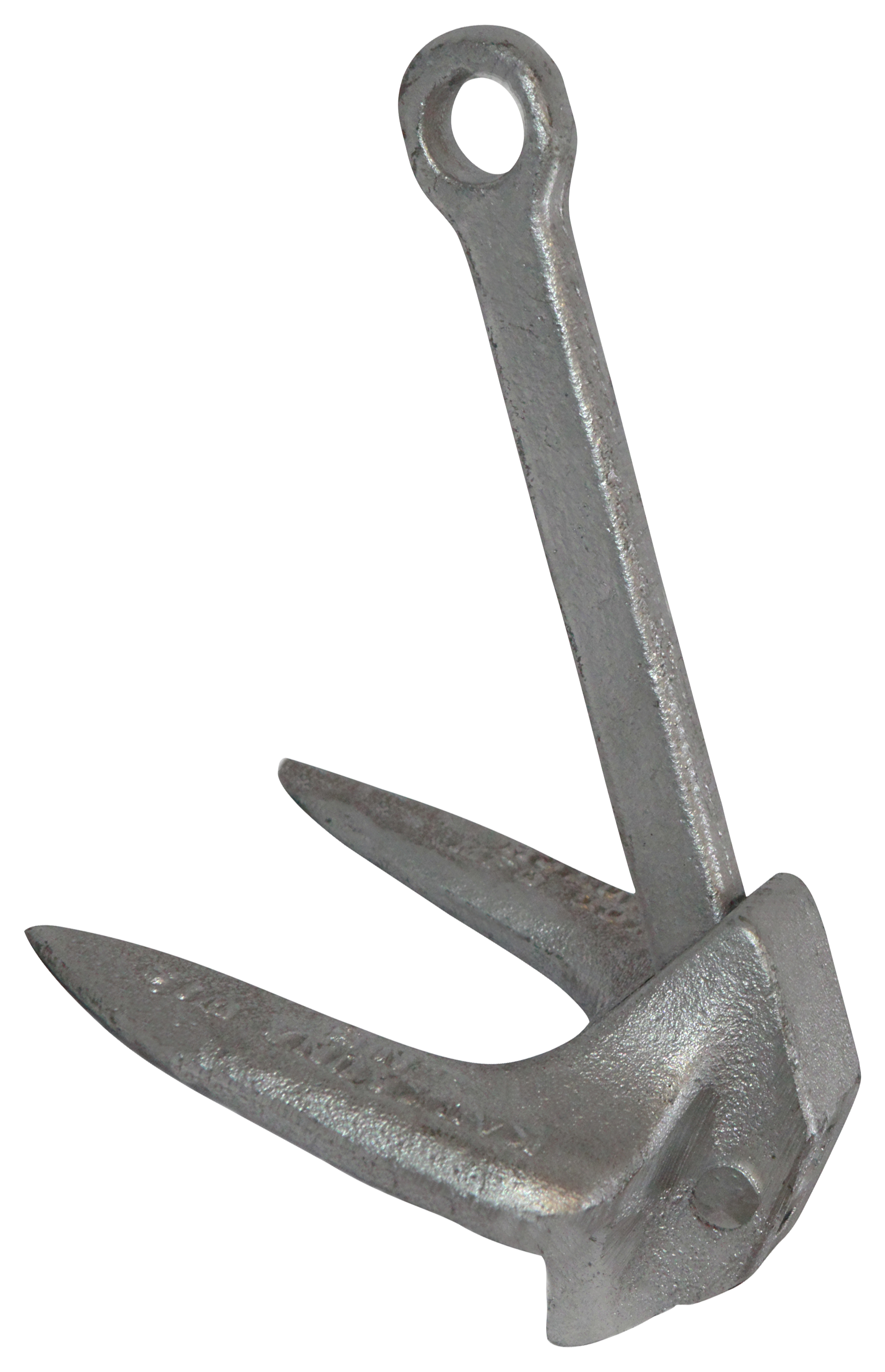 Roloff Manufacturing Navy-Type Aluminum-Finish Marine Anchor - 5 lbs.