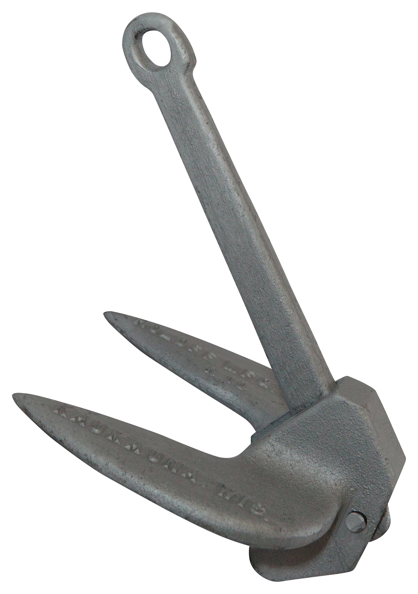 Roloff Manufacturing Navy-Type Aluminum-Finish Marine Anchor - 10 lbs.