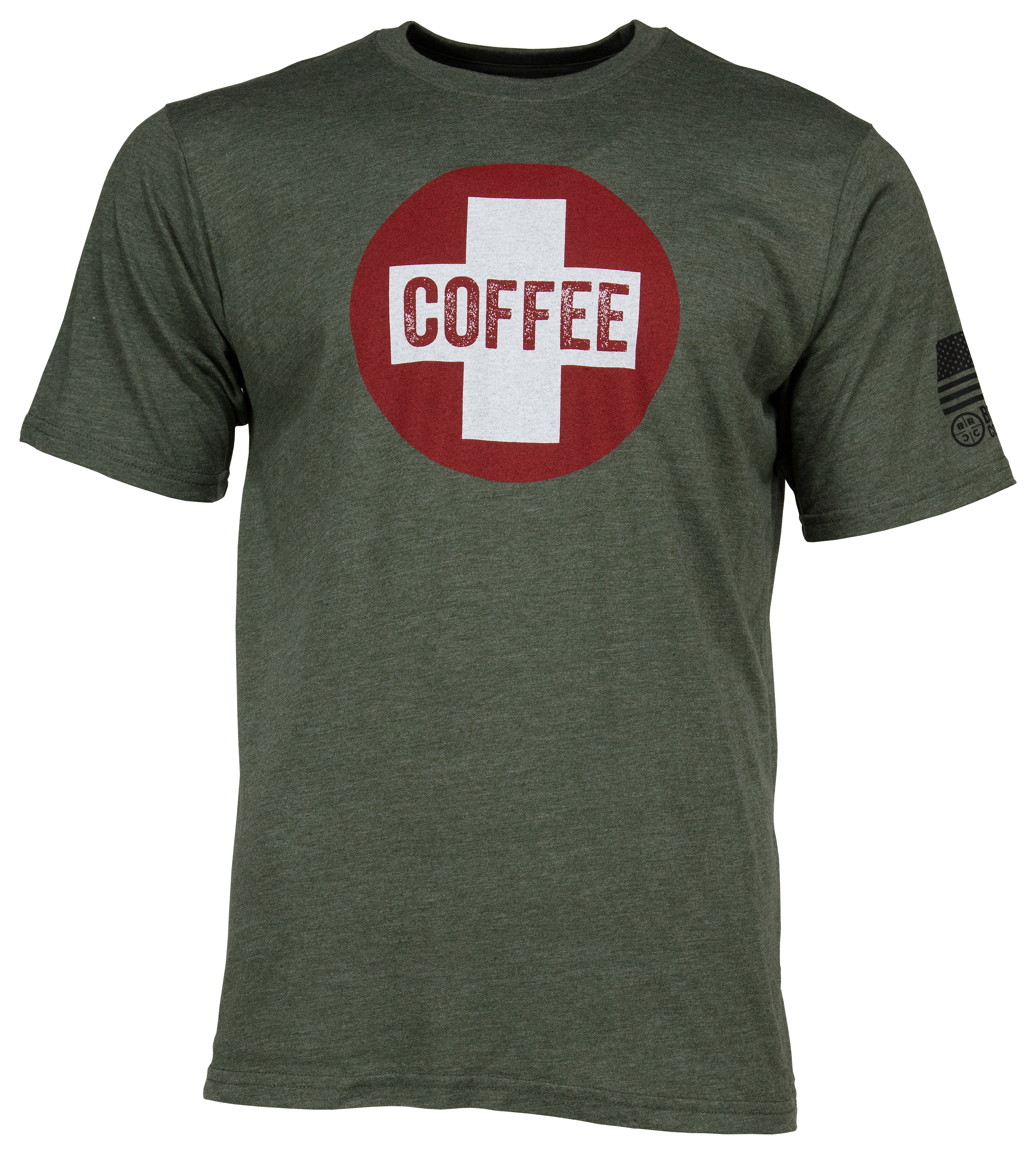 Black Rifle Coffee Company Coffee Saves Short-Sleeve T-Shirt for Men - Olive - S - Black Rifle Coffee Company