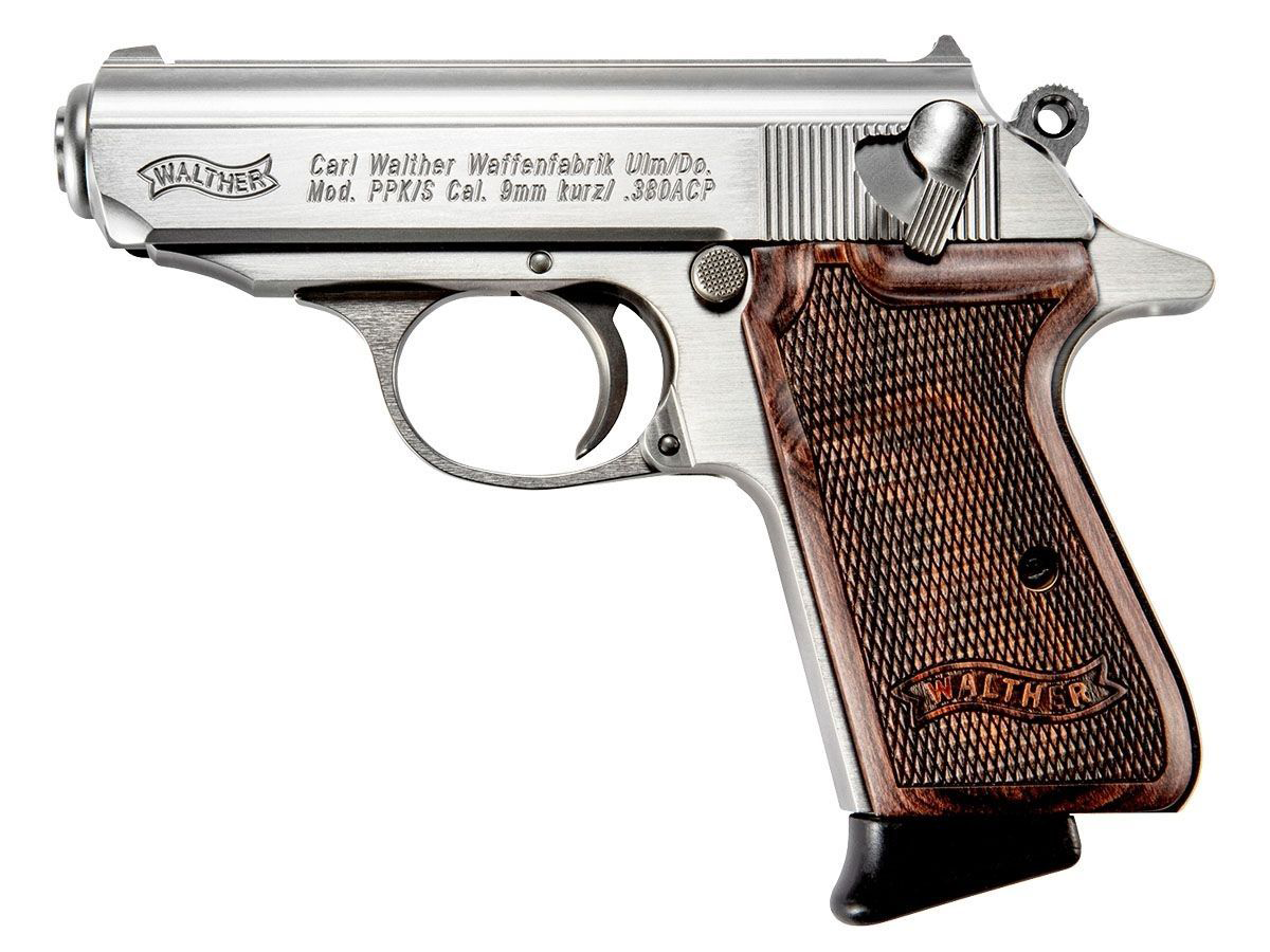 Walther PPKs DASA SemiAuto Pistol with Wood Grip