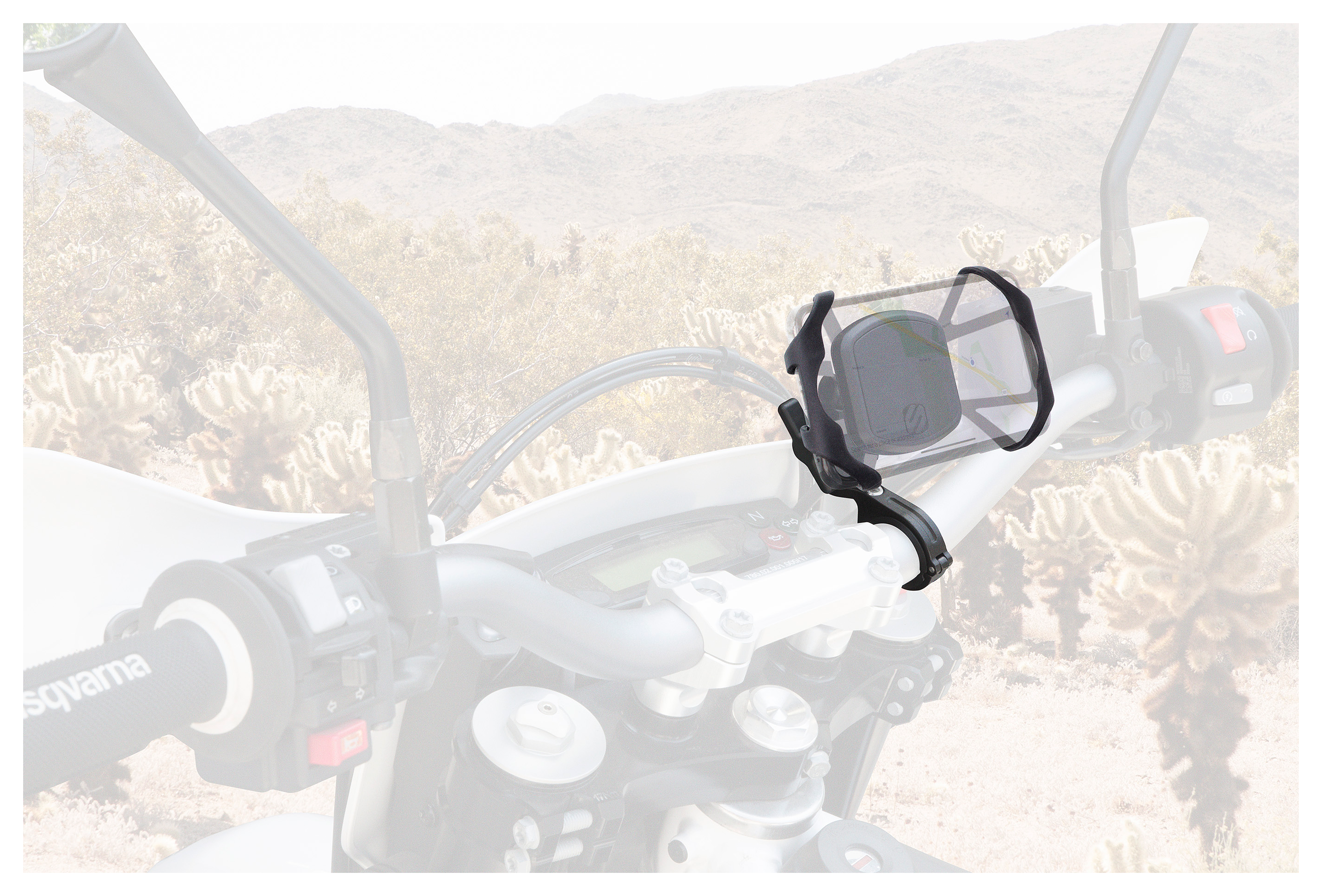 Scosche TerraClamp MagicMount Magnetic Handlebar Motorcycle Cellphone Mount