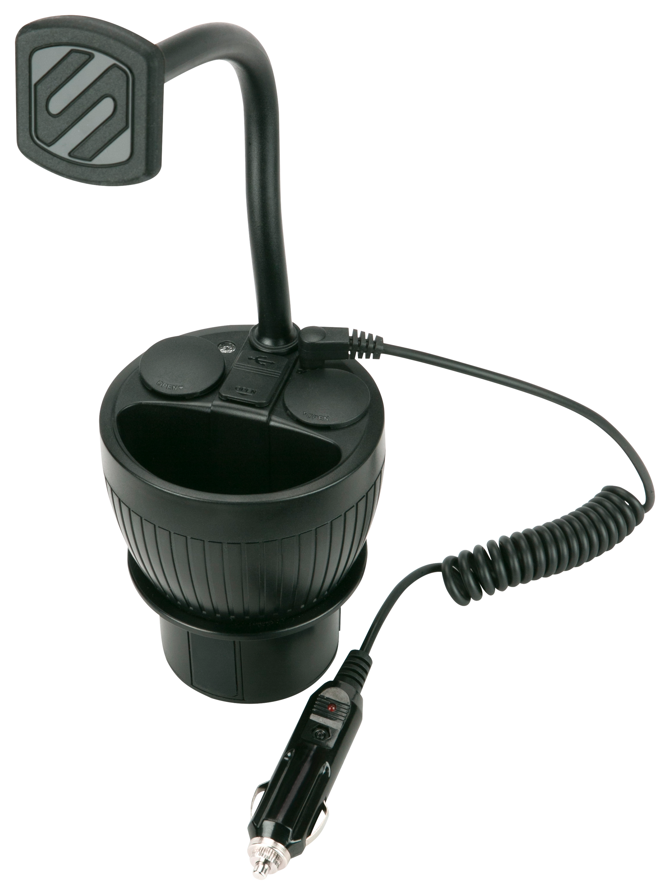 Scosche MagicMount PowerHub Magnetic Cup Mount and Power Hub for Mobile Dev