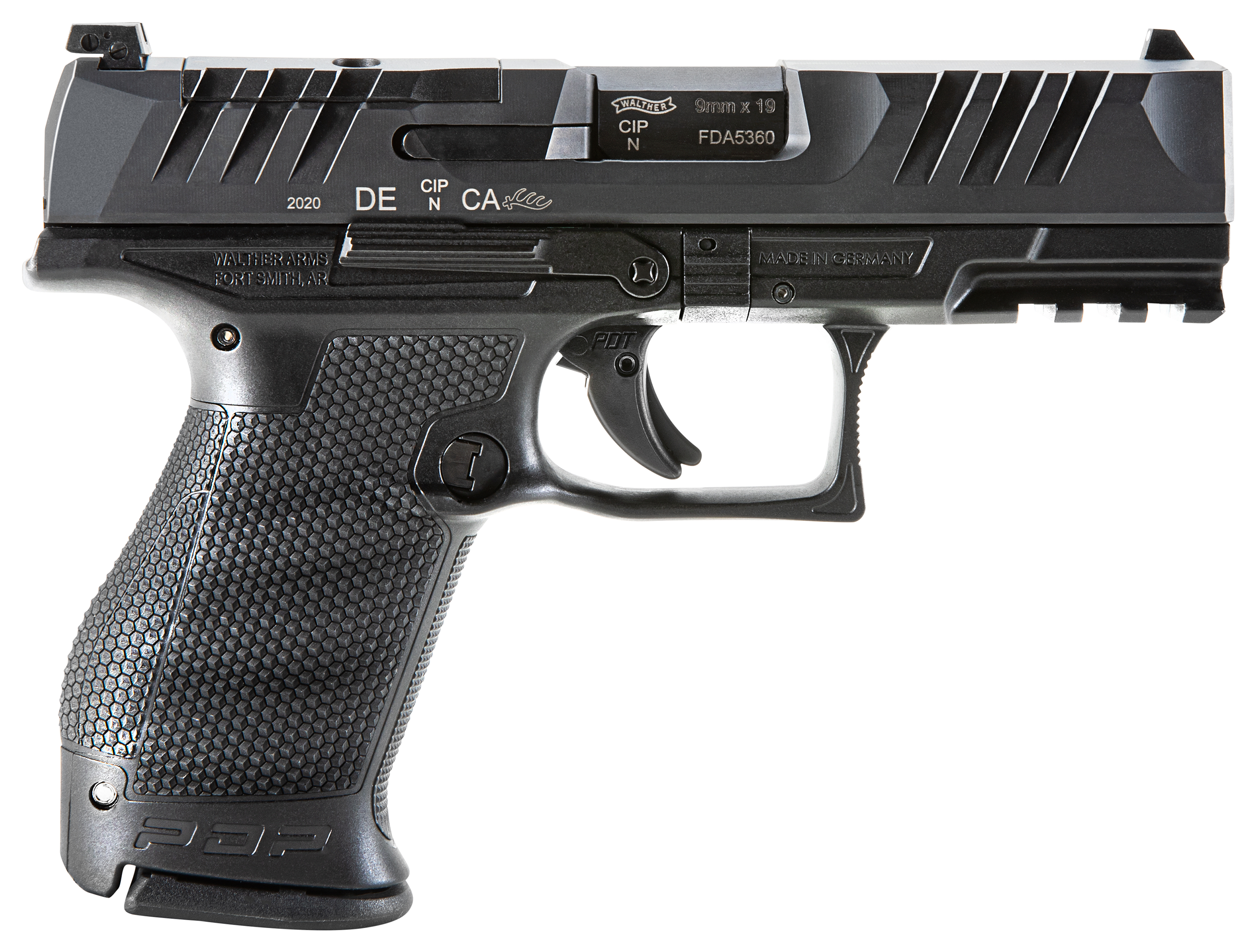 Image of Walther PDP Compact Optic-Ready Semi-Auto Pistol - 4″ Barrel - Black - 15 + 1