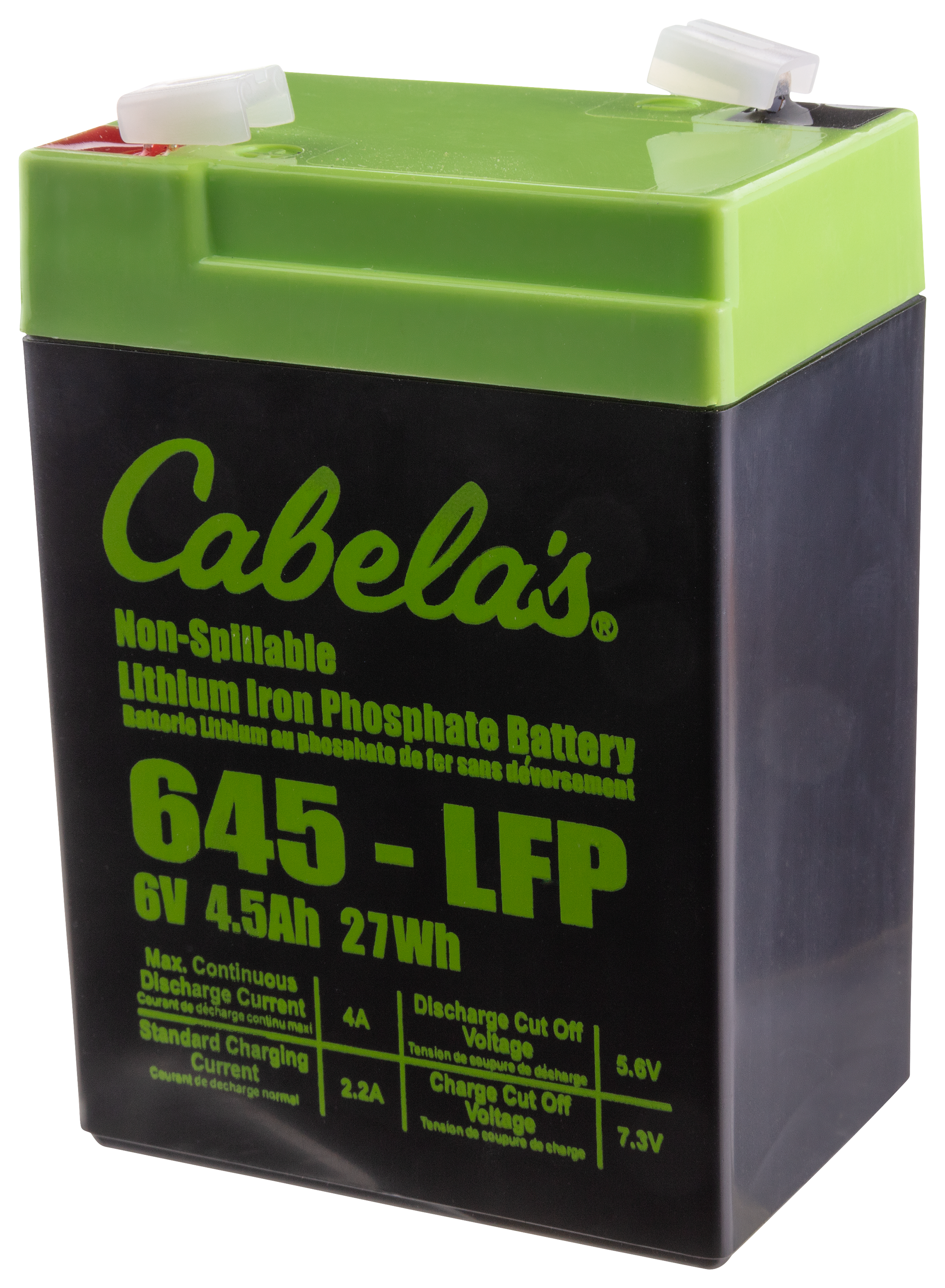 Cabela's Non-Spillable Lithium Iron Phosphate Battery - 4.5 AMP - Cabela's