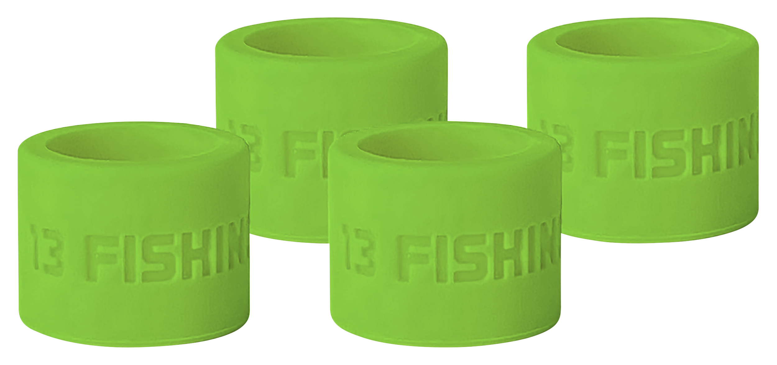 13 Fishing Anchor Reel Wrap Bands - Neon Green