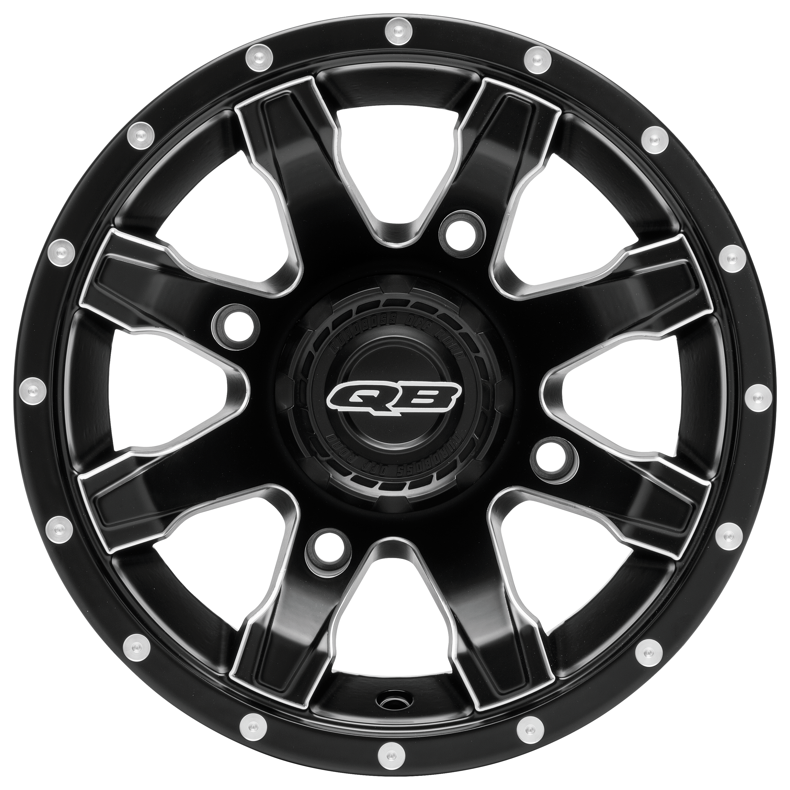 QuadBoss Grinder Wheels - 12 x 7 - Offset 4+3/ Bolt Pattern 4/156