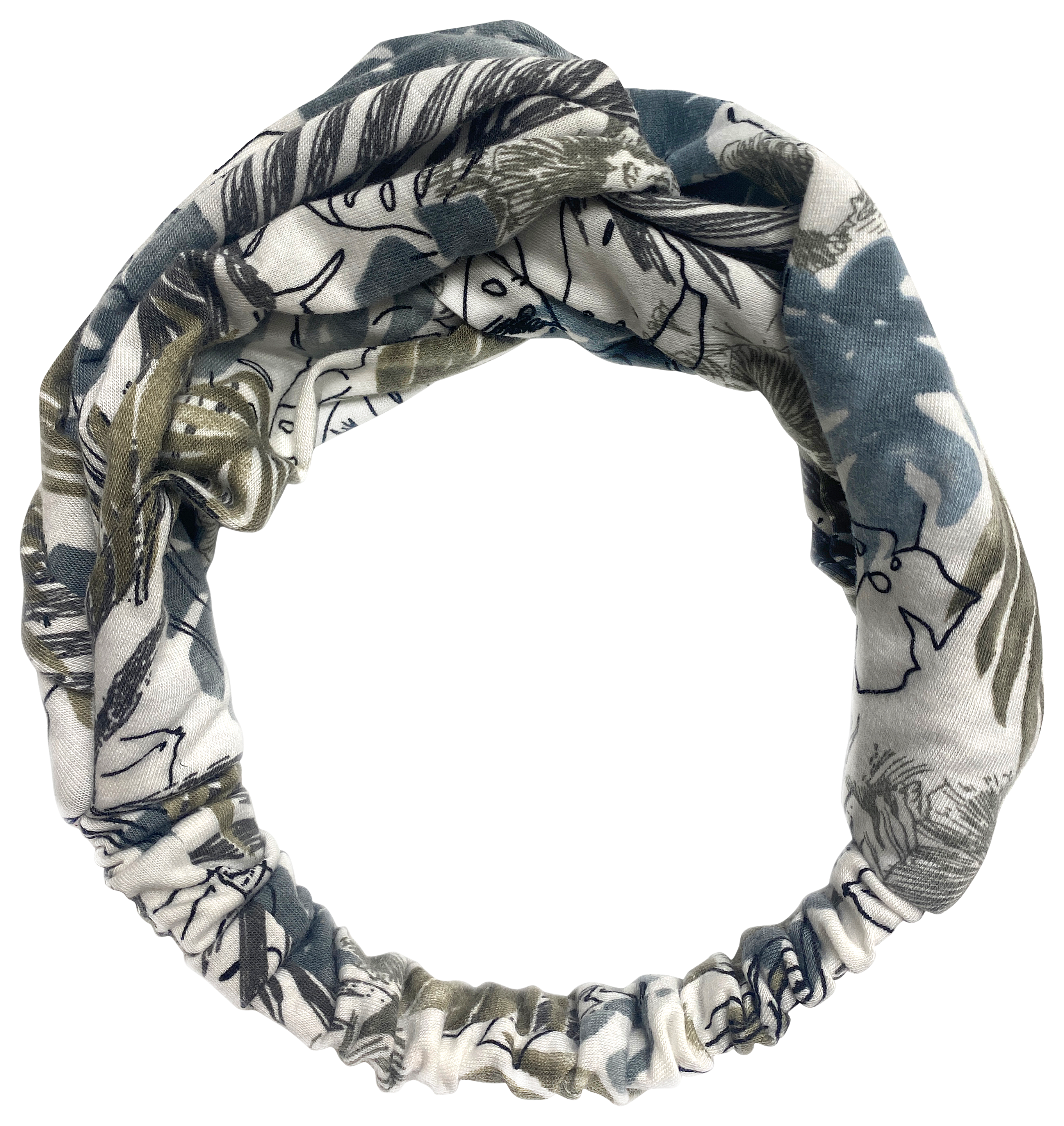 Quagga Headband - Grey Tropical