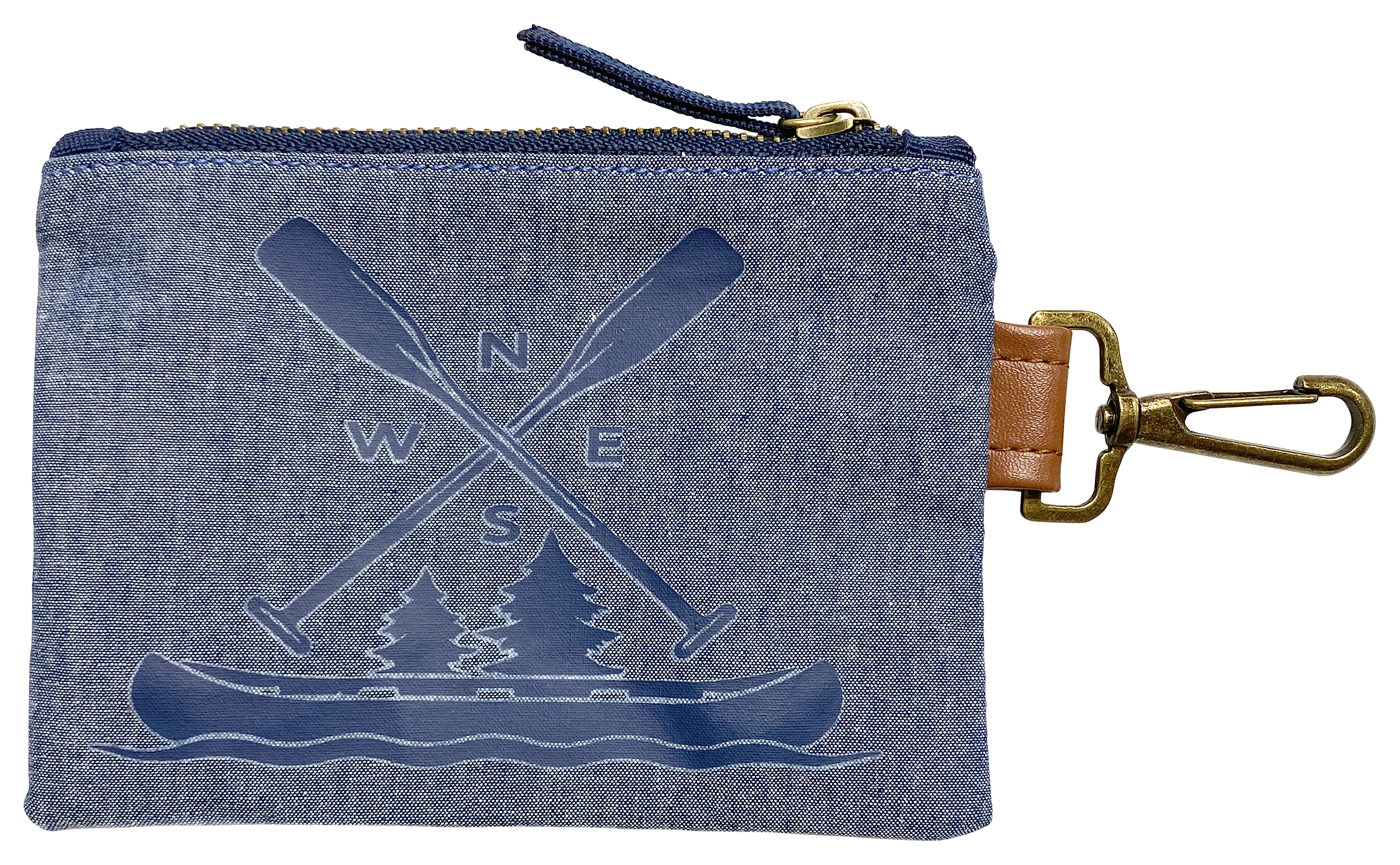 Quagga Canoe Zip Pouch with Clip