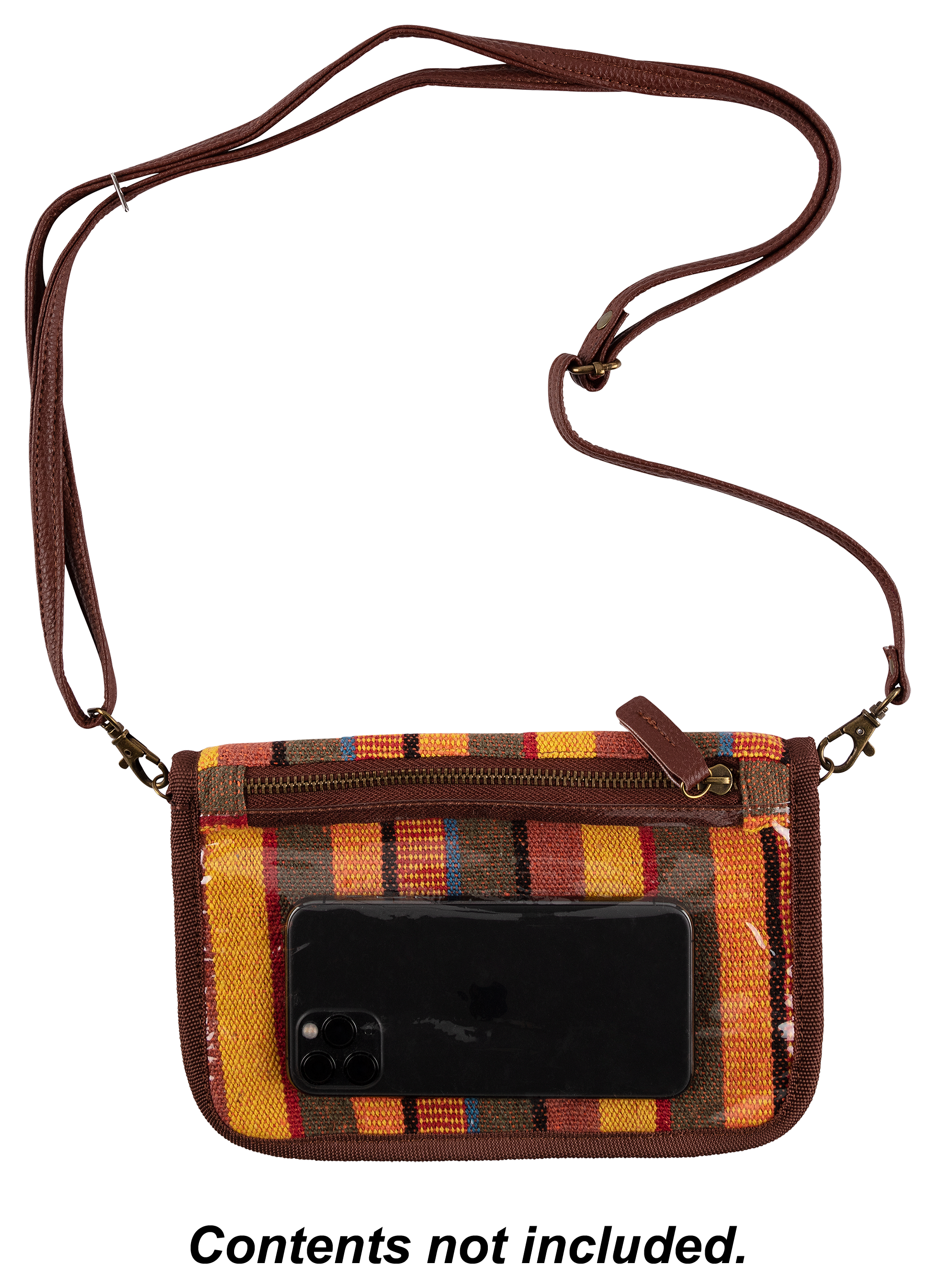 Quagga Cell Phone Wallet with Strap - Stripe