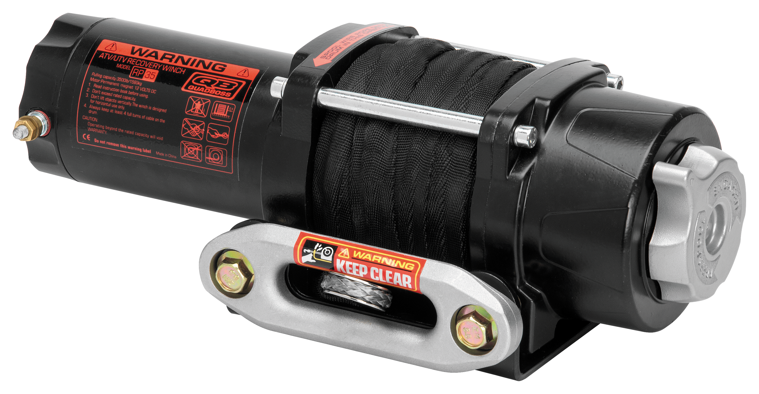 QuadBoss 3,500-lb. Winch with Dyneema Rope