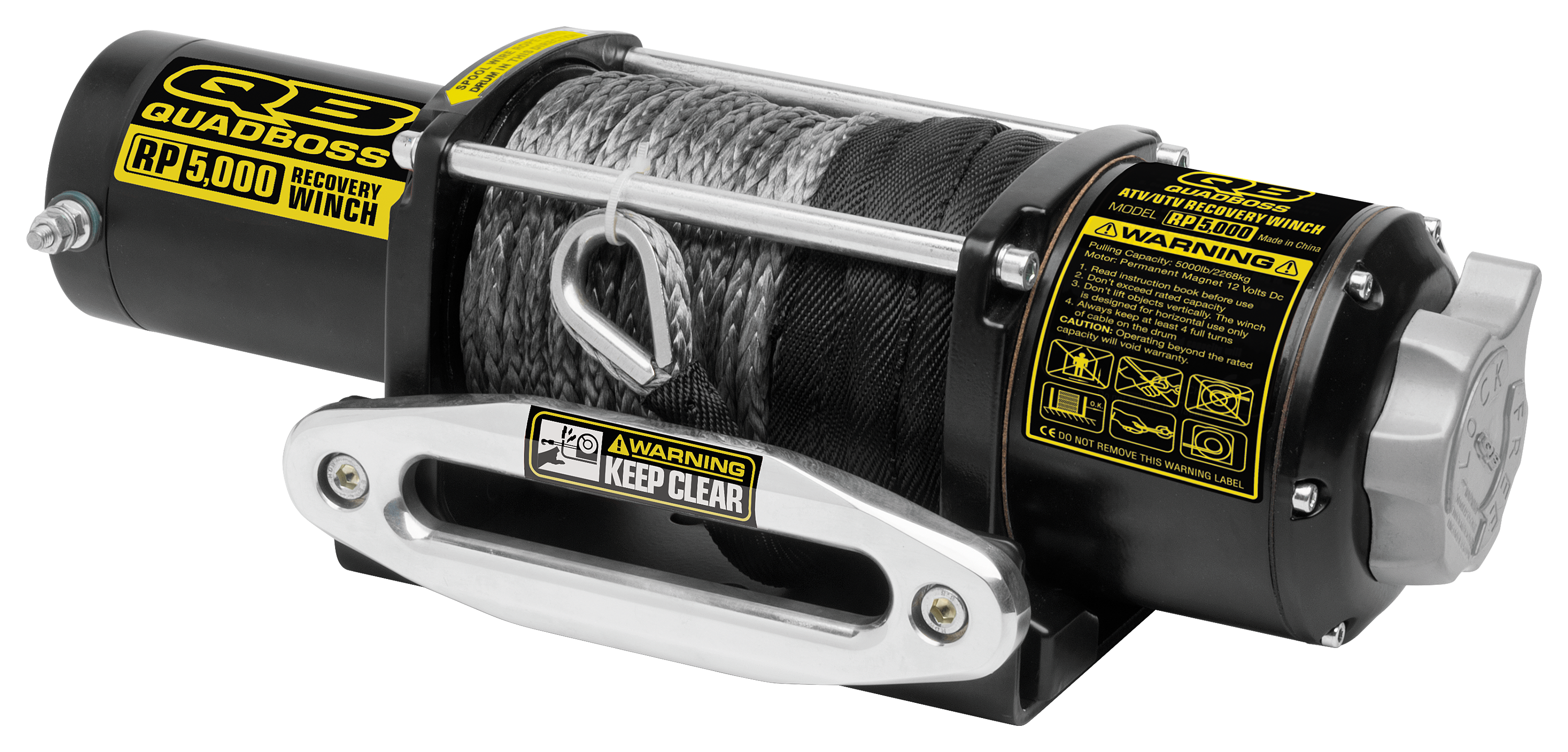 QuadBoss 5,000-lb. Winch with Dyneema Rope