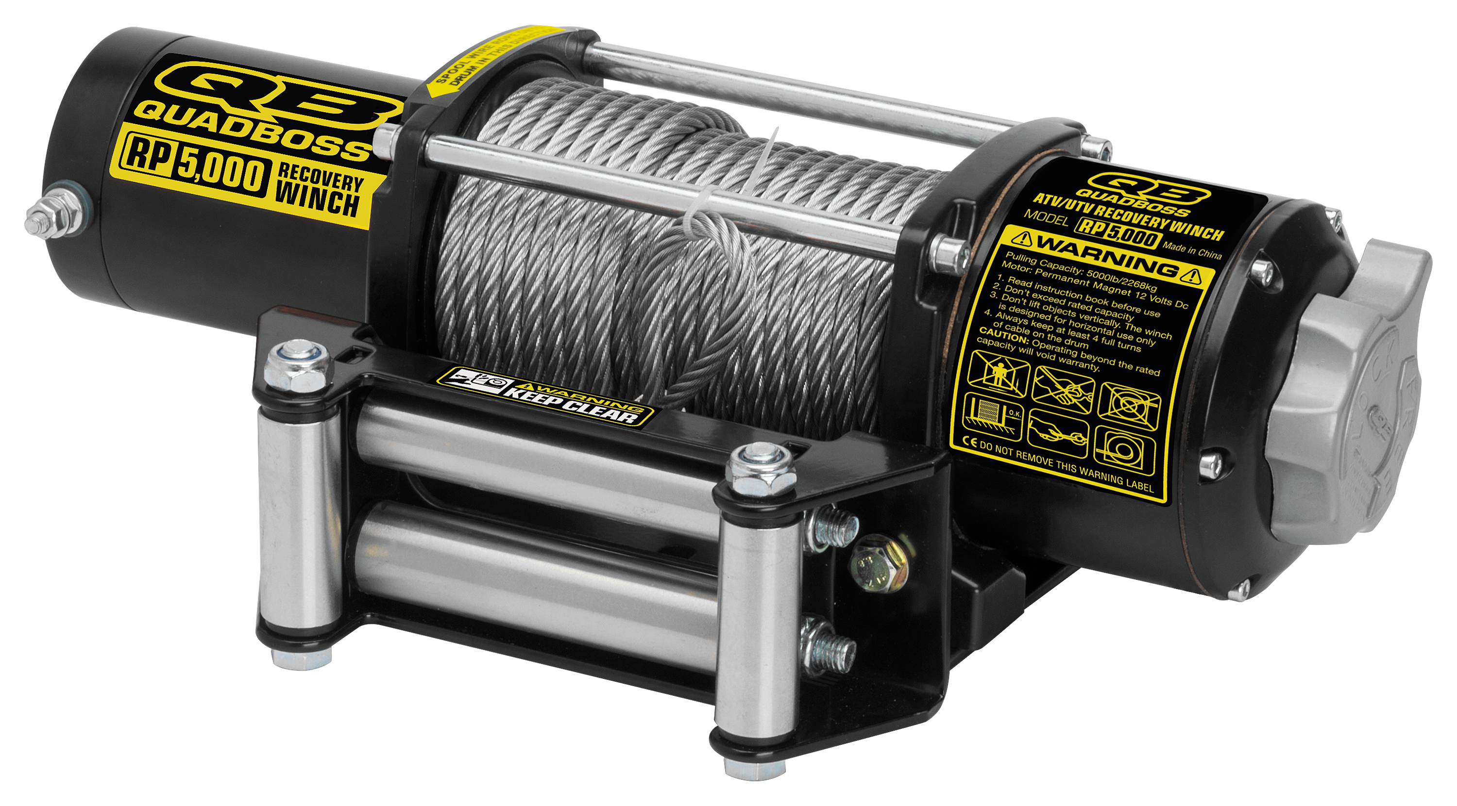 QuadBoss 5,000-lb. Winch with Wire Cable