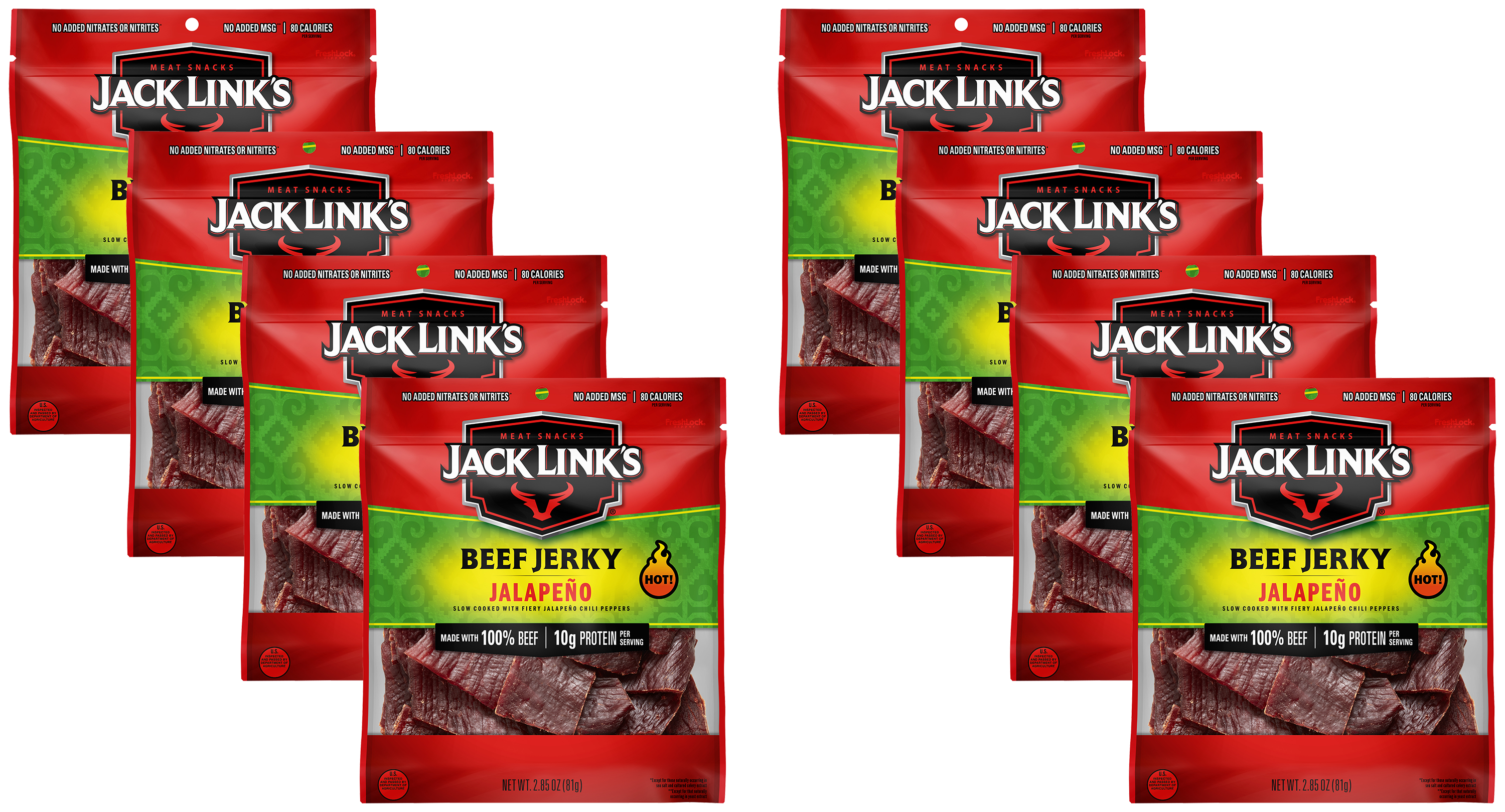 Jack Links Jalapeno Beef Jerky - 8 Pack