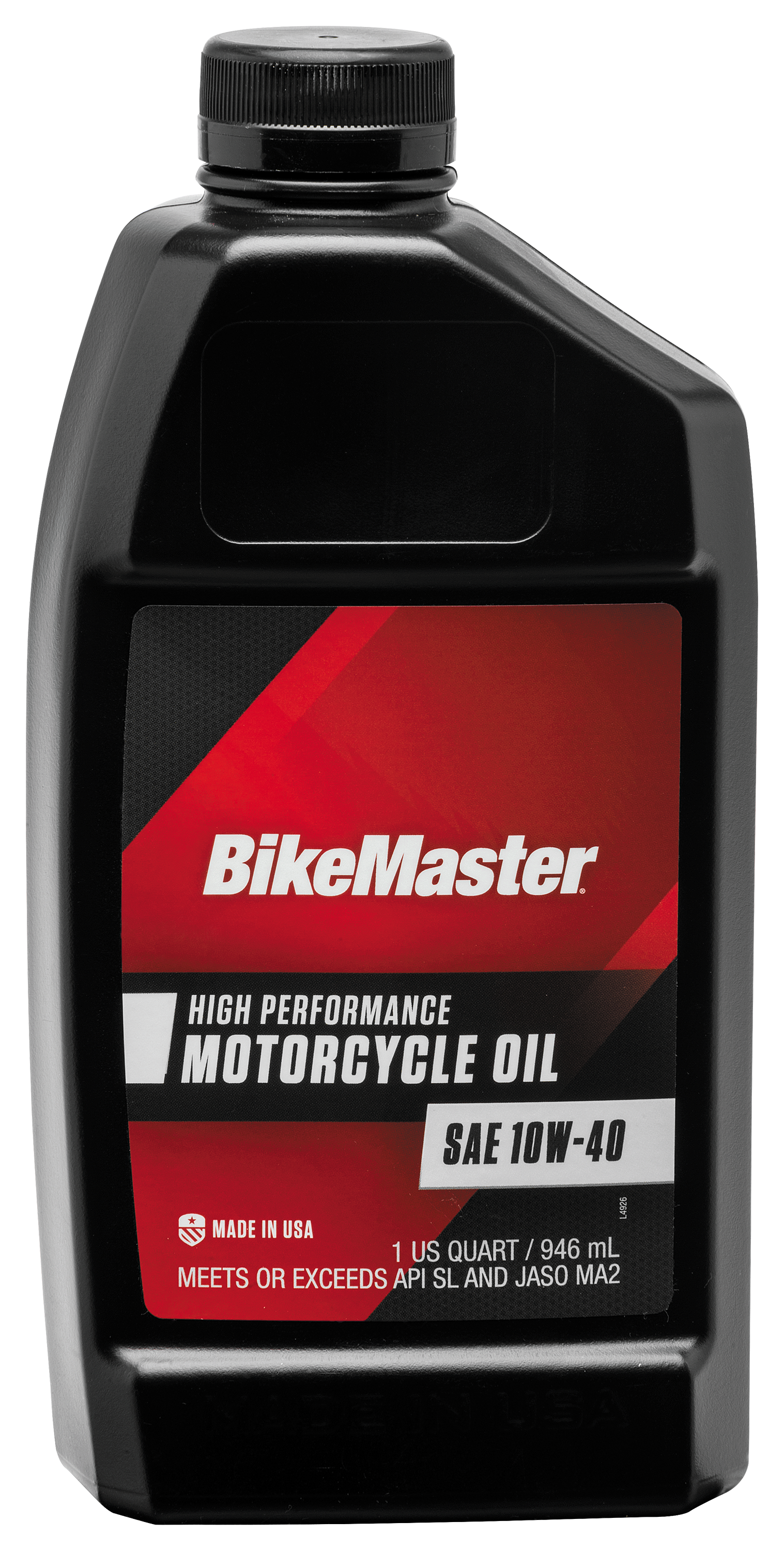 BikeMaster High-Performance Conventional 10W-40 Motorcycle Oil - 1 qt.