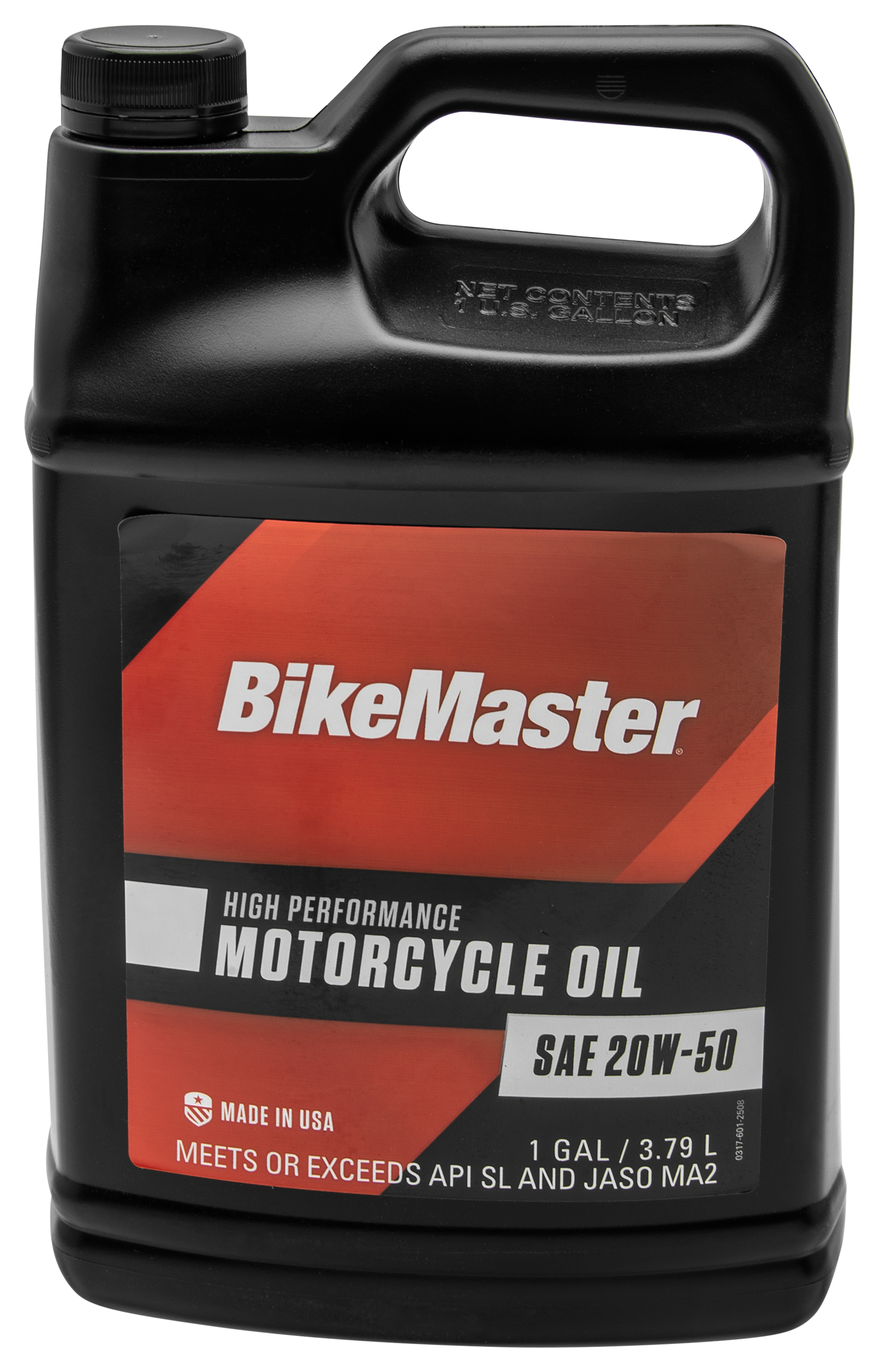 BikeMaster High-Performance Conventional 20W-50 Motorcycle Oil - 1 gal.