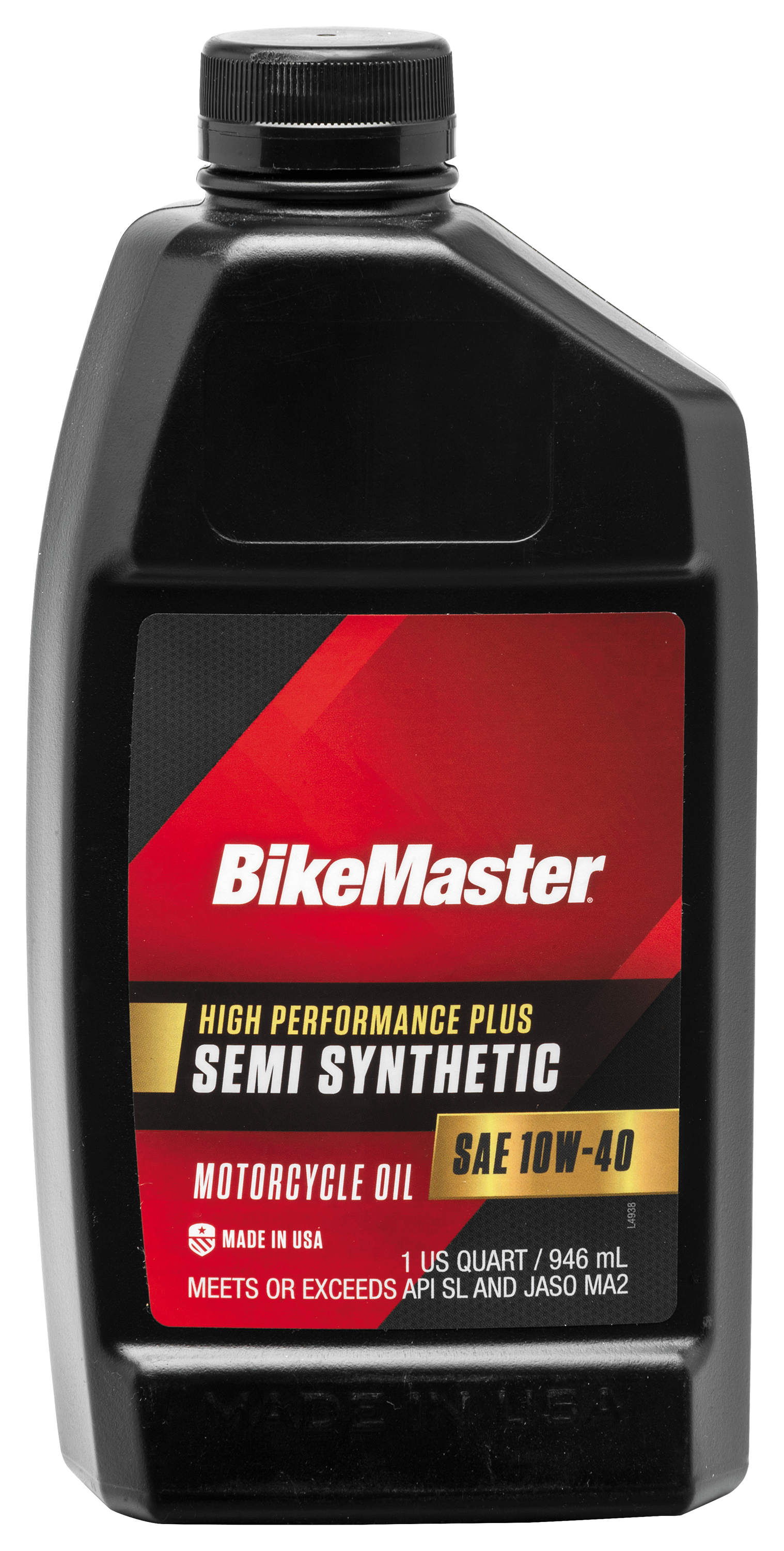 BikeMaster High-Performance Plus 10W-40 Semi-Synthetic Motorcycle Oil