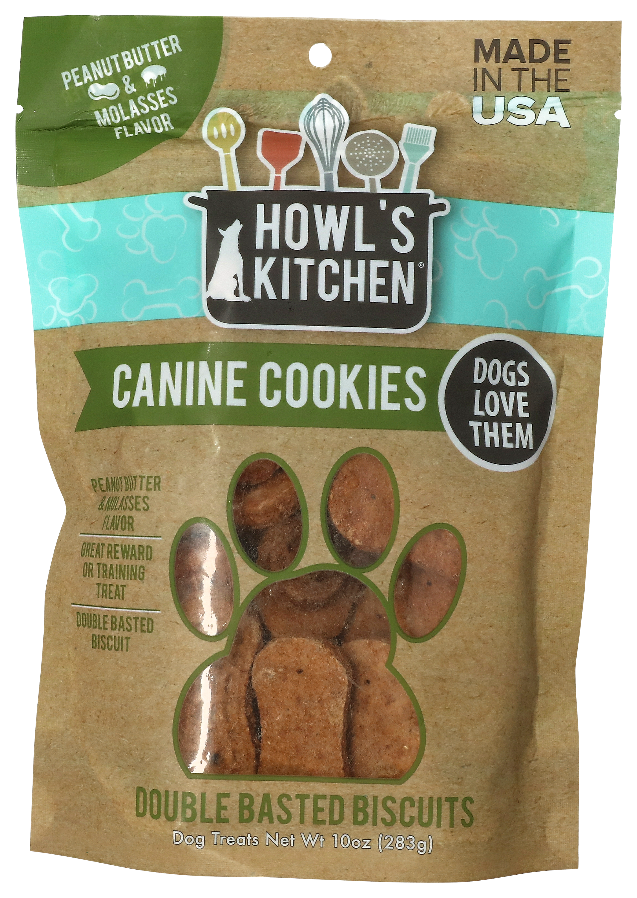 Howl's Kitchen Peanut Butter and Molasses Canine Cookies - Howl's Kitchen