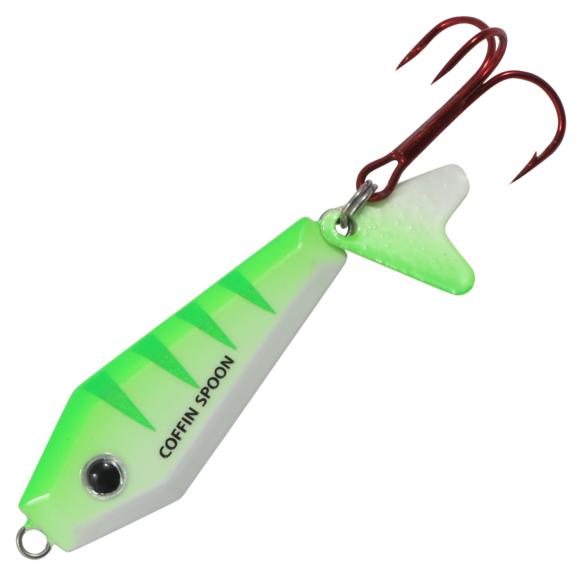 Image of Northland Fishing Tackle Buck-Shot Coffin Spoon - 1″, 1/8 oz. - UV Glo Perch