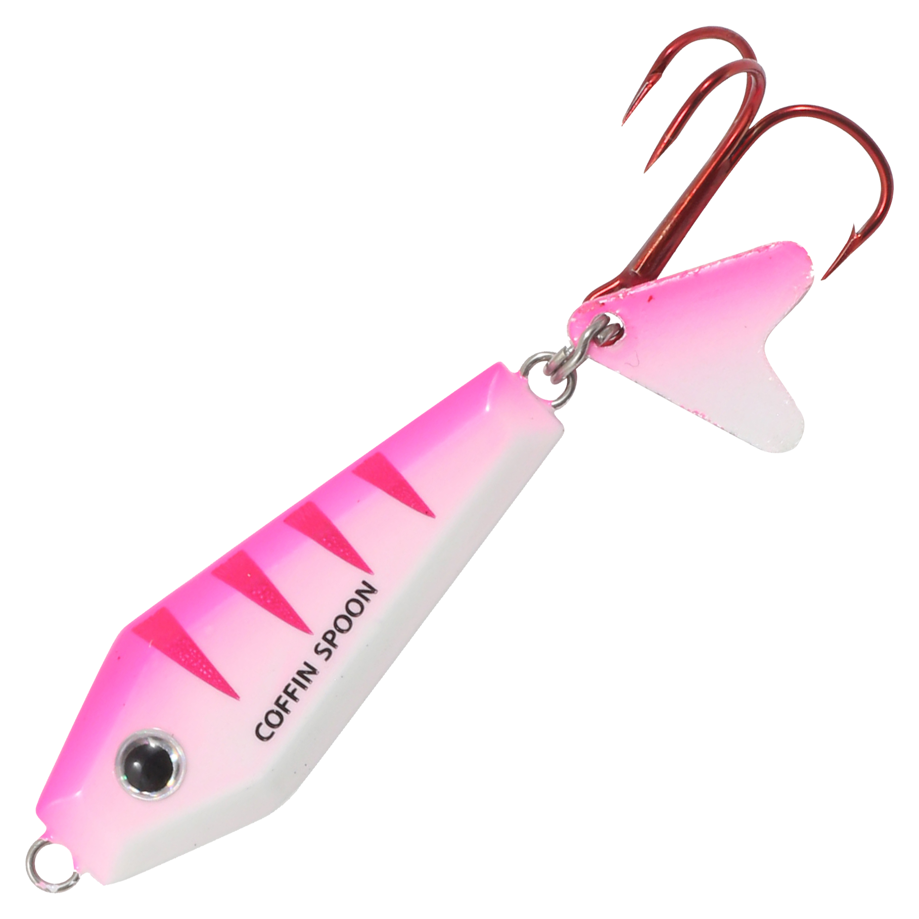 Image of Northland Fishing Tackle Buck-Shot Coffin Spoon - 1″, 1/8 oz. - UV Pink Tiger