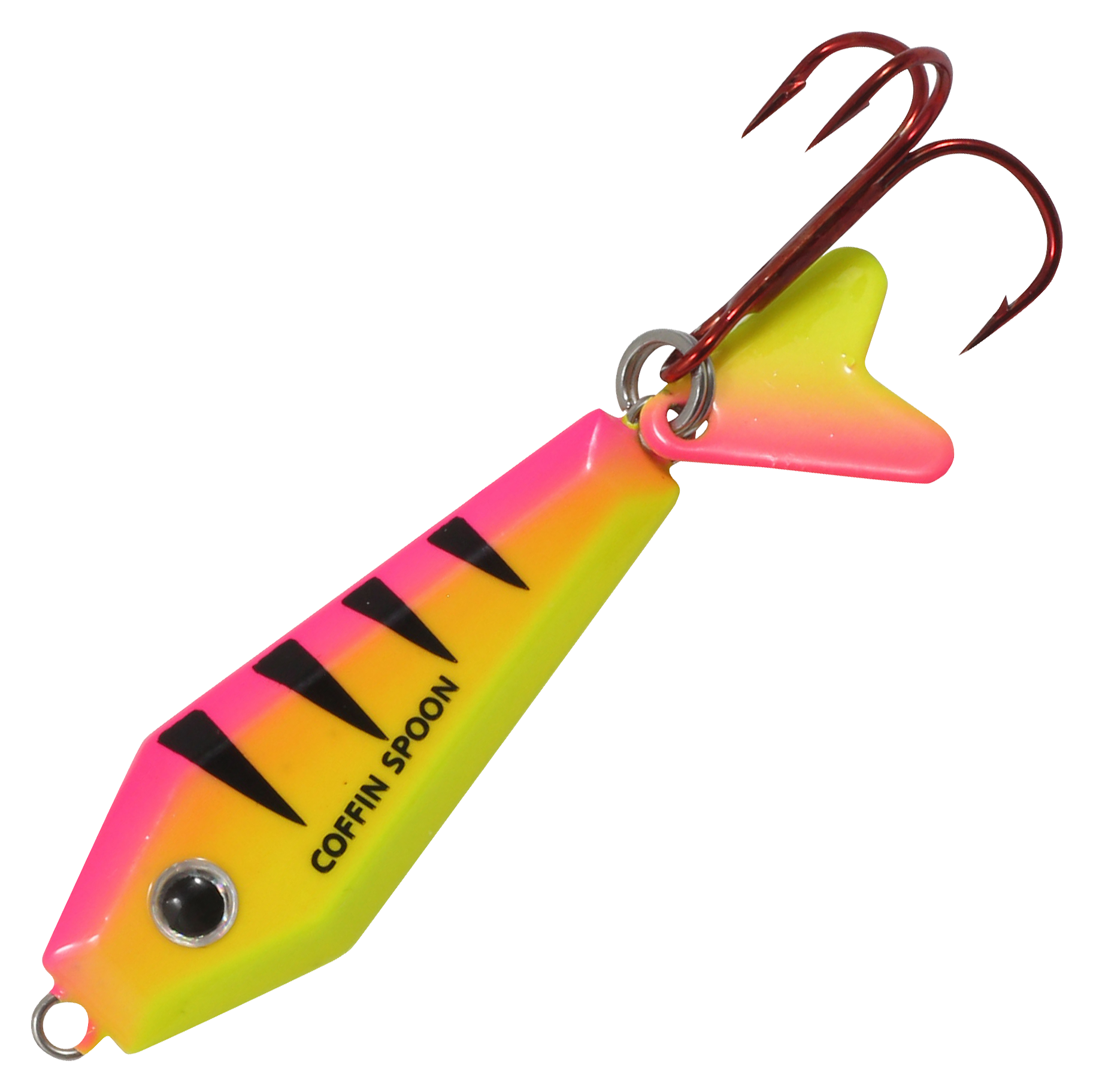 Image of Northland Fishing Tackle Buck-Shot Coffin Spoon - 1-1/8″, 3/16 oz. - UV Bubblegum