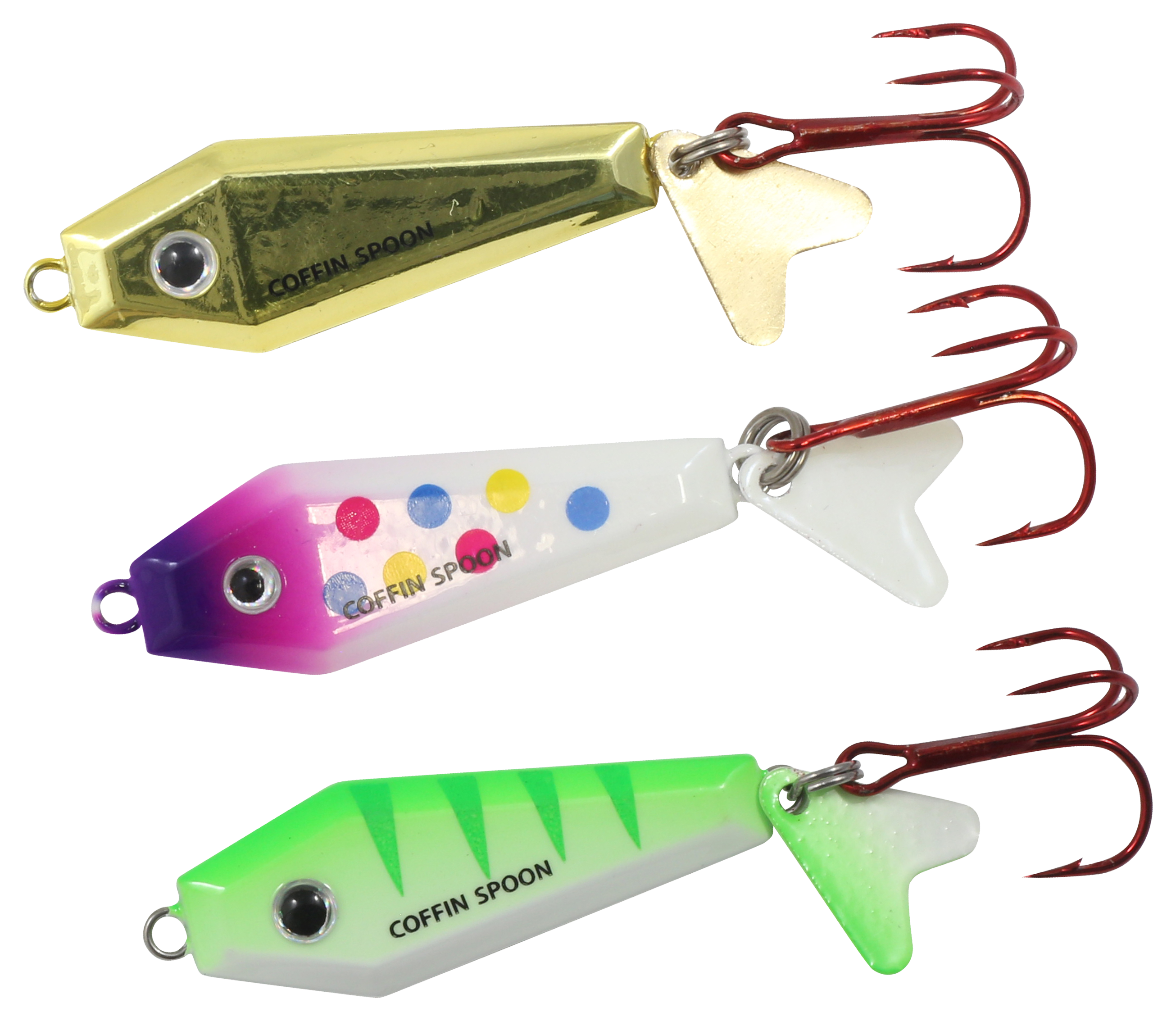 Image of Northland Fishing Tackle Buck-Shot Coffin Spoon Kit - 1-1/2″, 3/8 oz. - Assorted 4