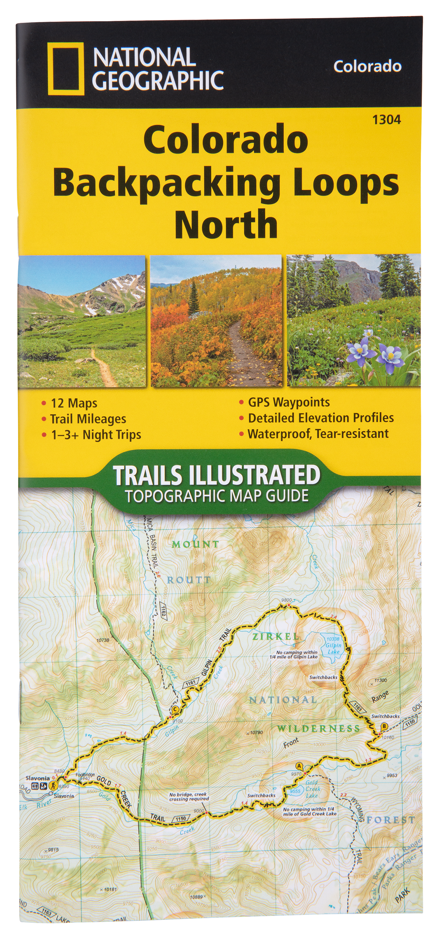 National Geographic Trails Illustrated Topographic Map Guide Series - Colorado - Colorado Loops North - National Geographic