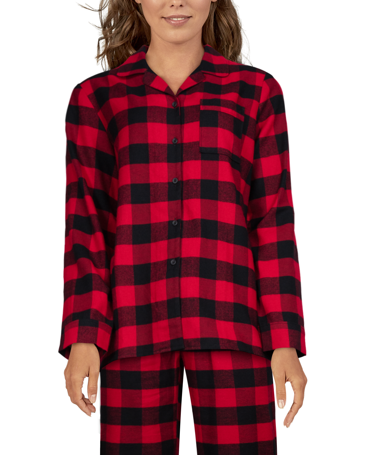 3081618 Natural Reflections Flannel Button-Down Long-Sleev sku 3081618