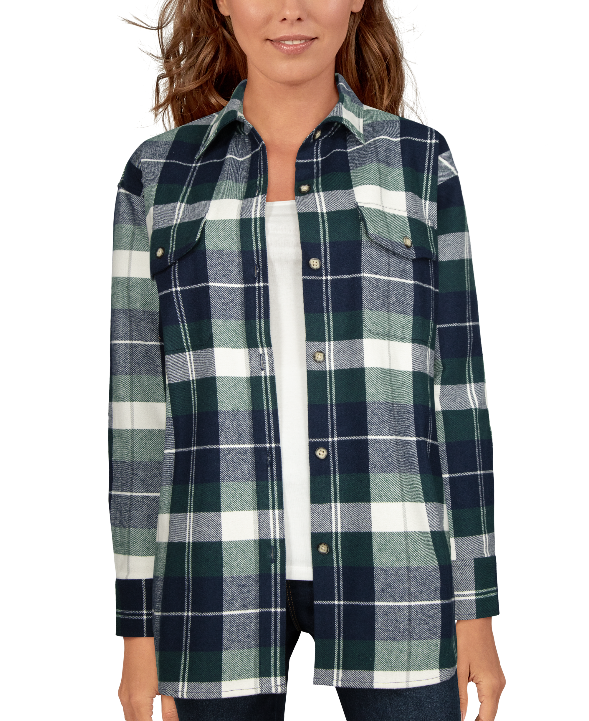 3083681 Natural Reflections Fireside Flannel Long-Sleeve S sku 3083681