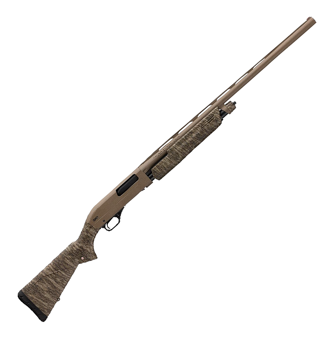 Image of Winchester SXP Hybrid Hunter Pump-Action Shotgun - 12 Gauge - 3.5″ Chamber - 28″ - Flat Dark Earth - Mossy Oak Bottomland