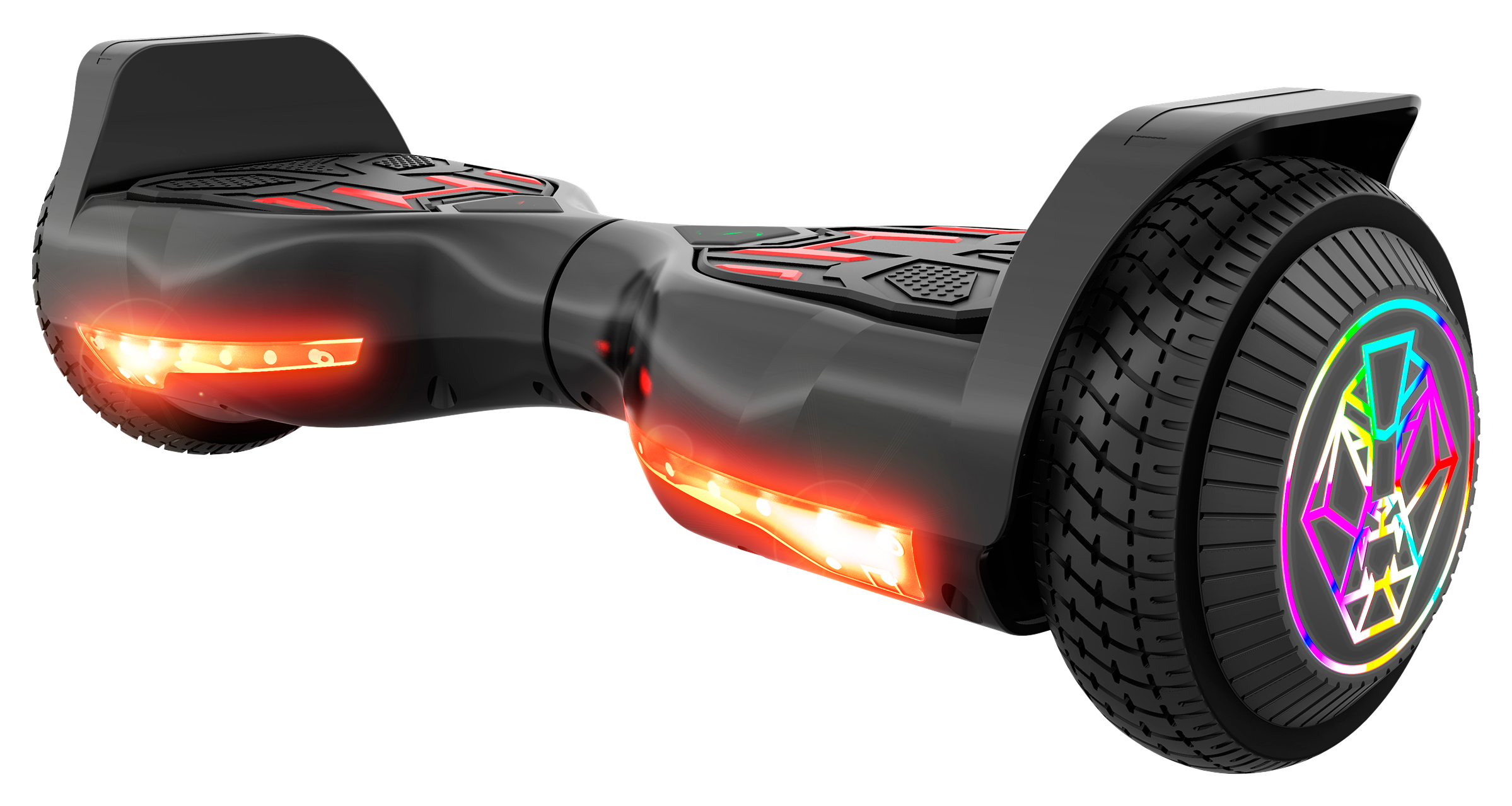 SWAGTRON T580 TWIST Hoverboard for Kids with Light-Up LED Wheels - Black