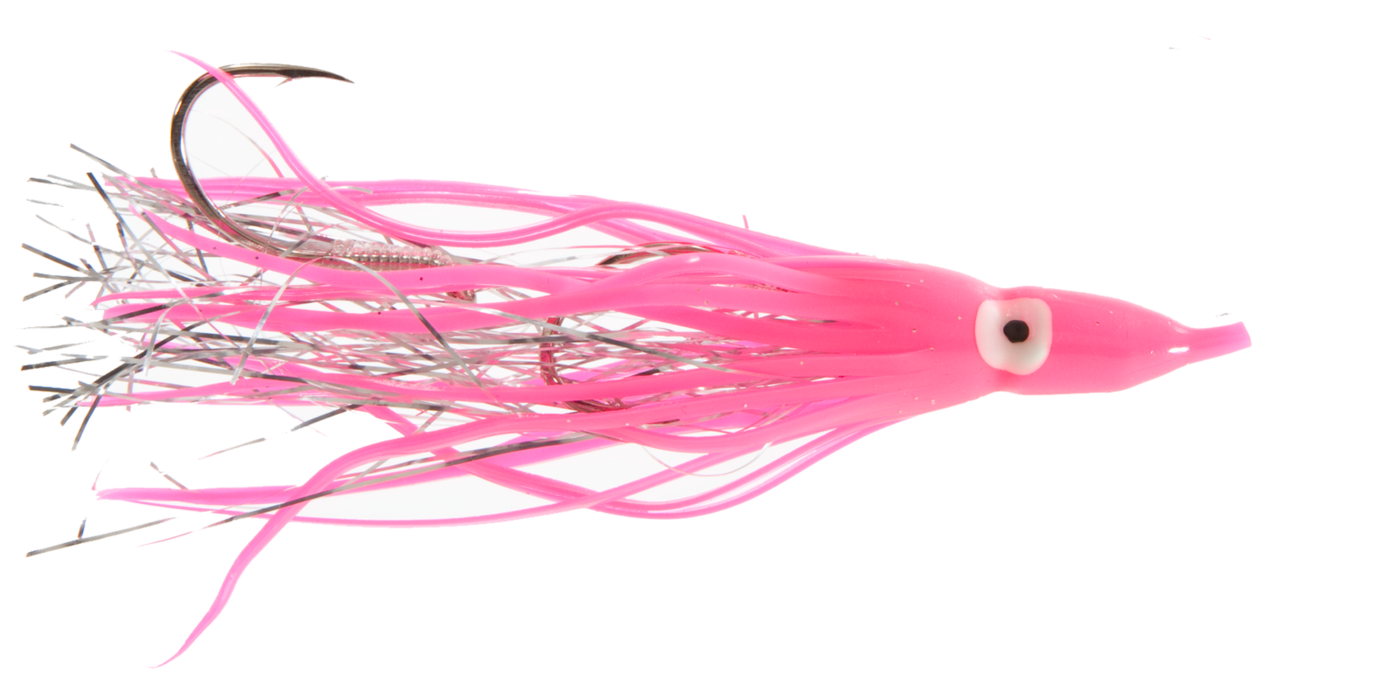 Silver Horde Tinsel Squid - Pink