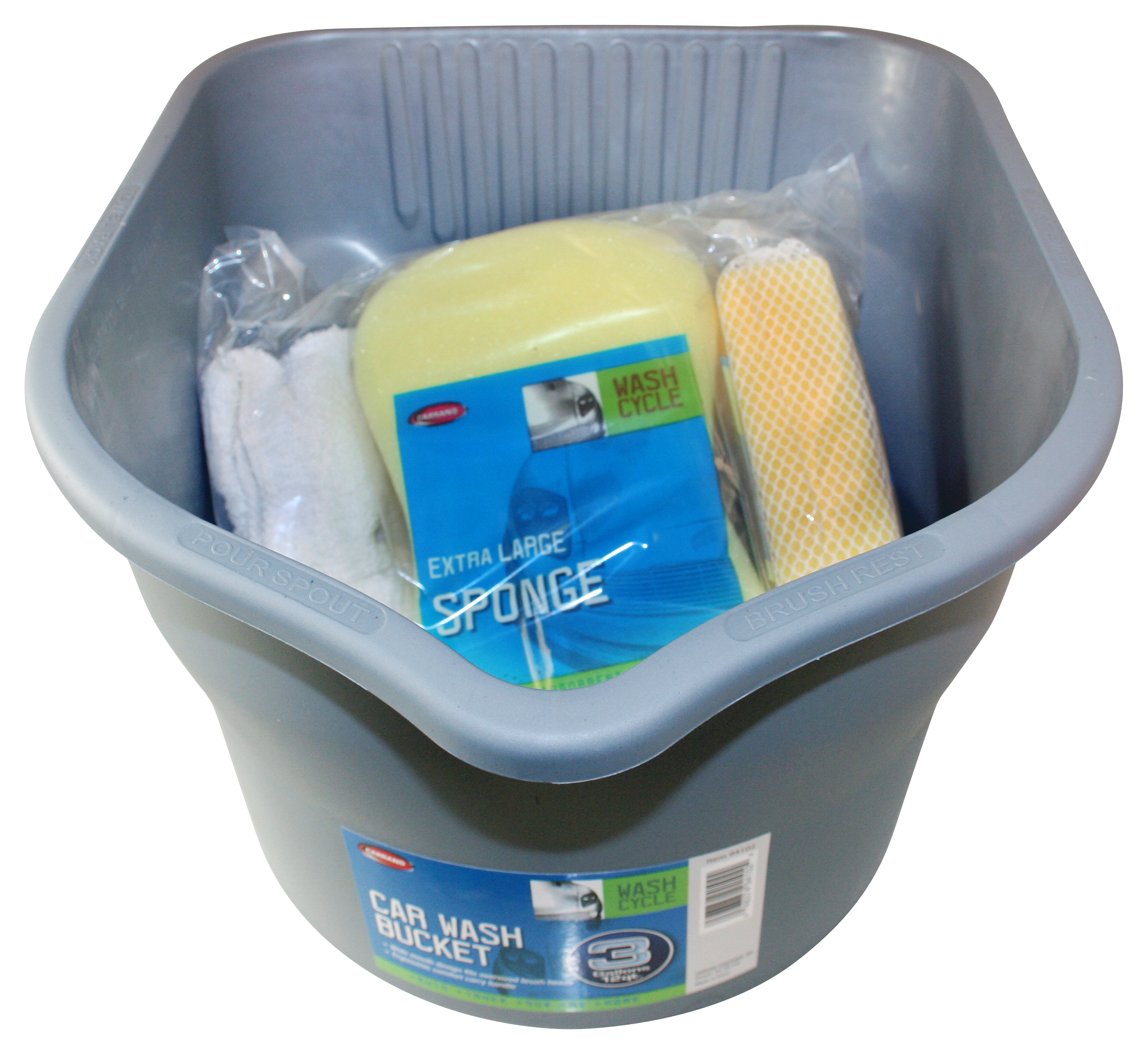 Carrand Car Wash 4-Piece Bucket Kit