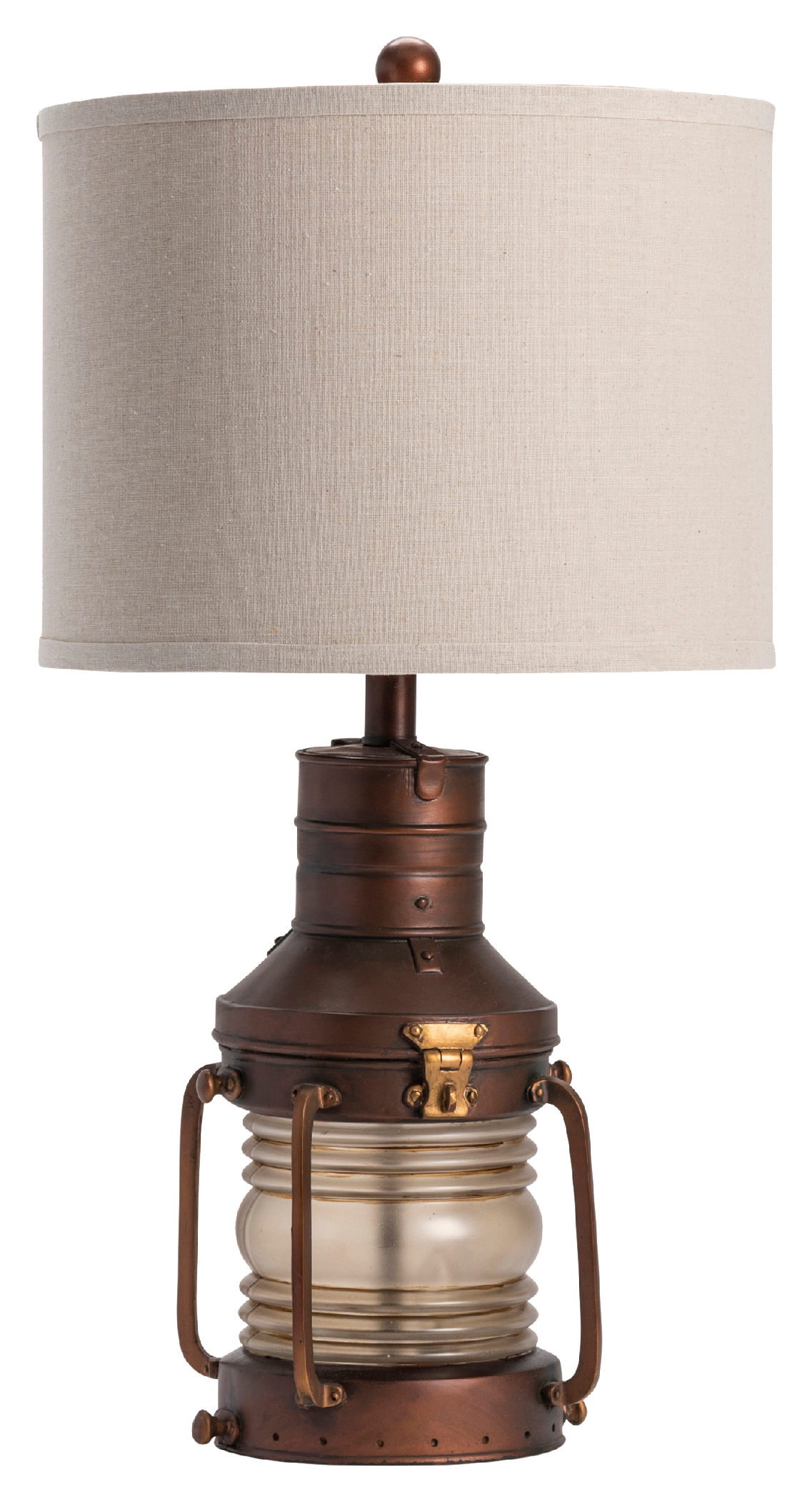 Crestview Collection Copper Lantern Table Lamp