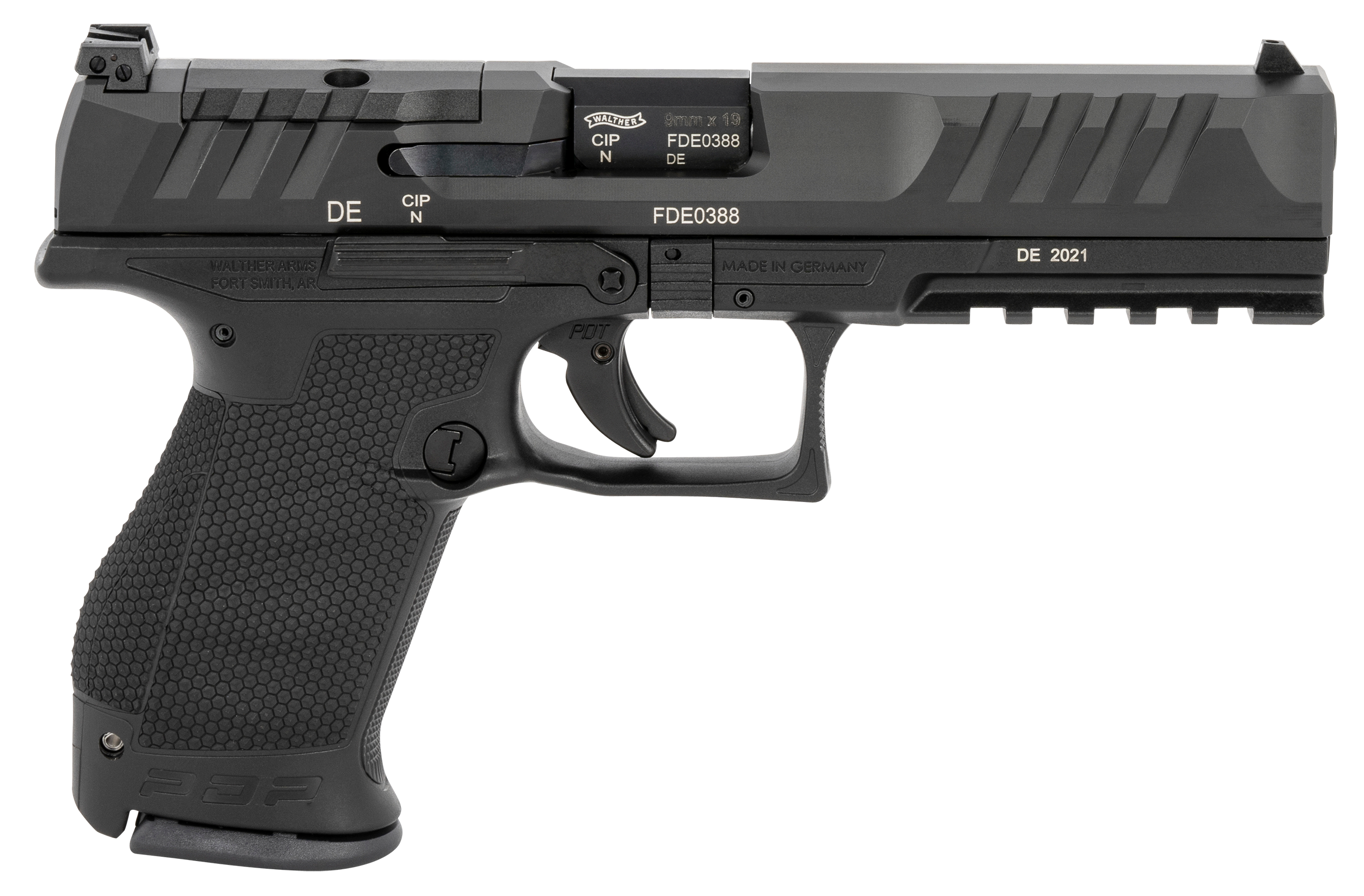 Image of Walther PDP Compact Optic-Ready Semi-Auto Pistol - 5″ Barrel - Black - 15 + 1