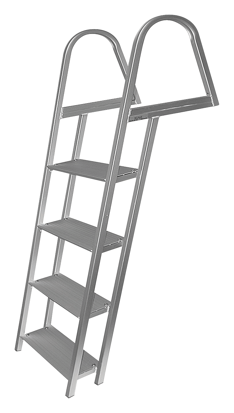 JIF Marine Aluminum Dock Ladder with Mounting Hardware - 4 Step