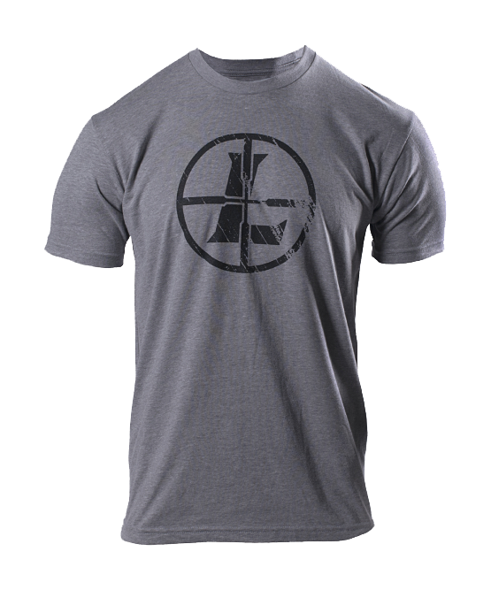 Leupold Distressed Reticle Short-Sleeve T-Shirt for Men - Heather Grey - 2X