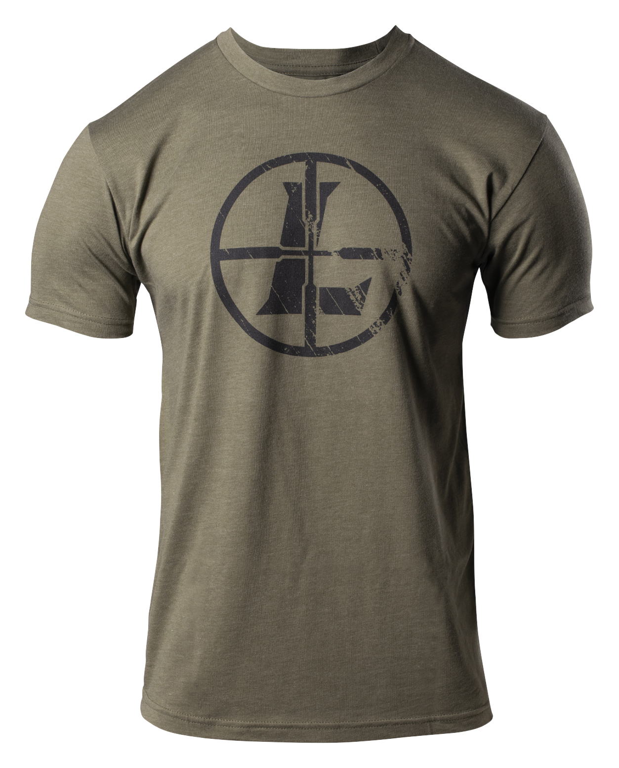 Leupold Distressed Reticle Short-Sleeve T-Shirt for Men - Military Green - 